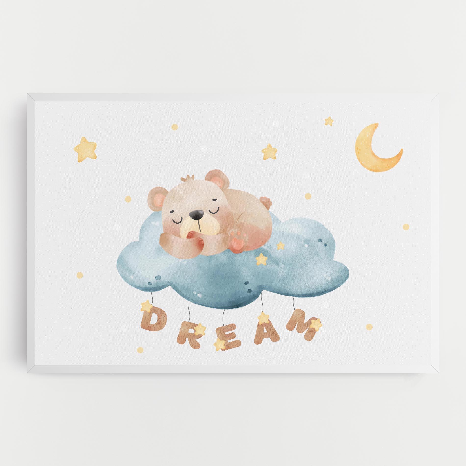 Tablou Canvas Dream Sleepy Bear mockup 0