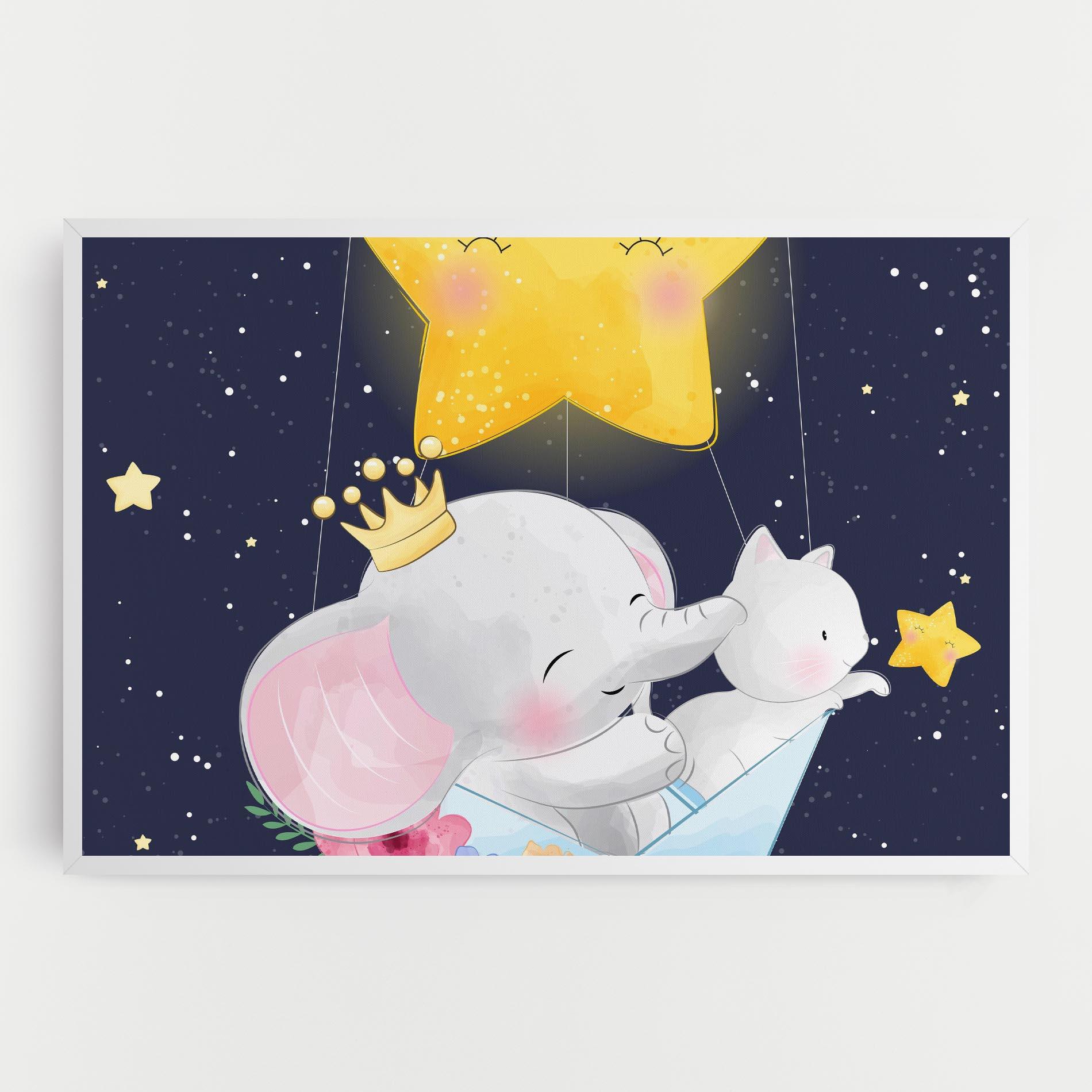 Tablou Canvas Elephant Cat mockup 0