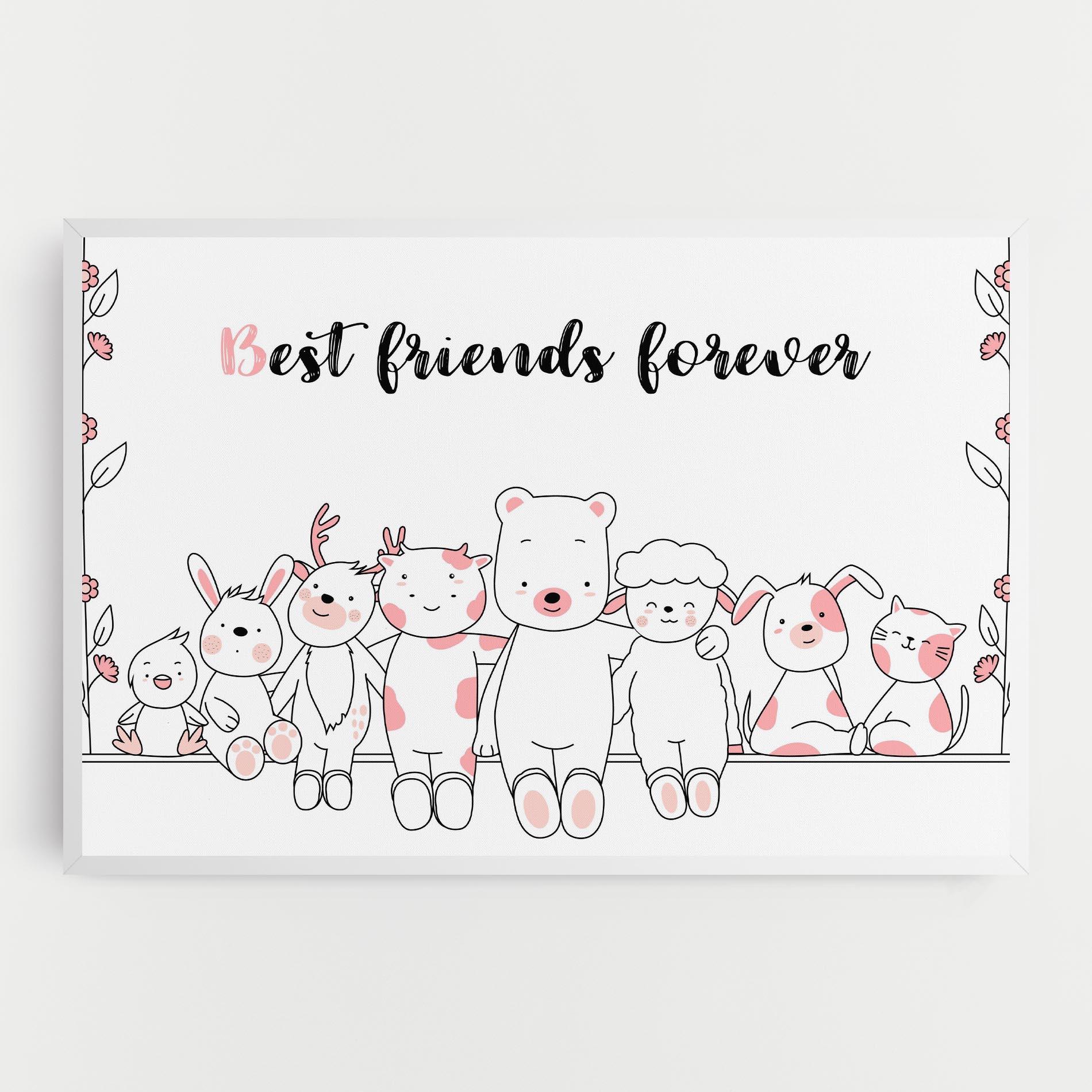 Tablou Canvas Friends Forever mockup 0