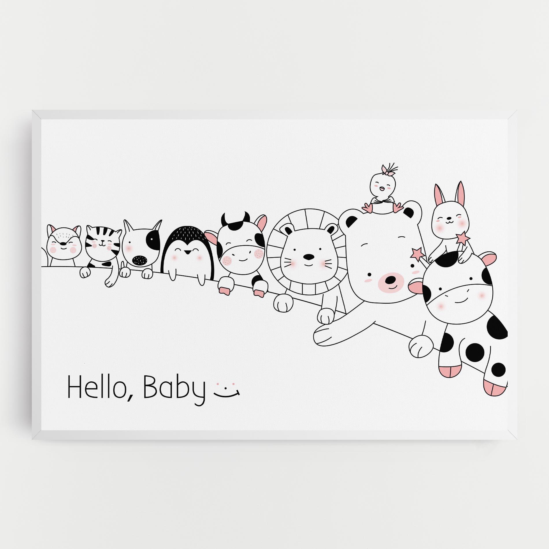 Tablou Canvas Hello Baby mockup 0
