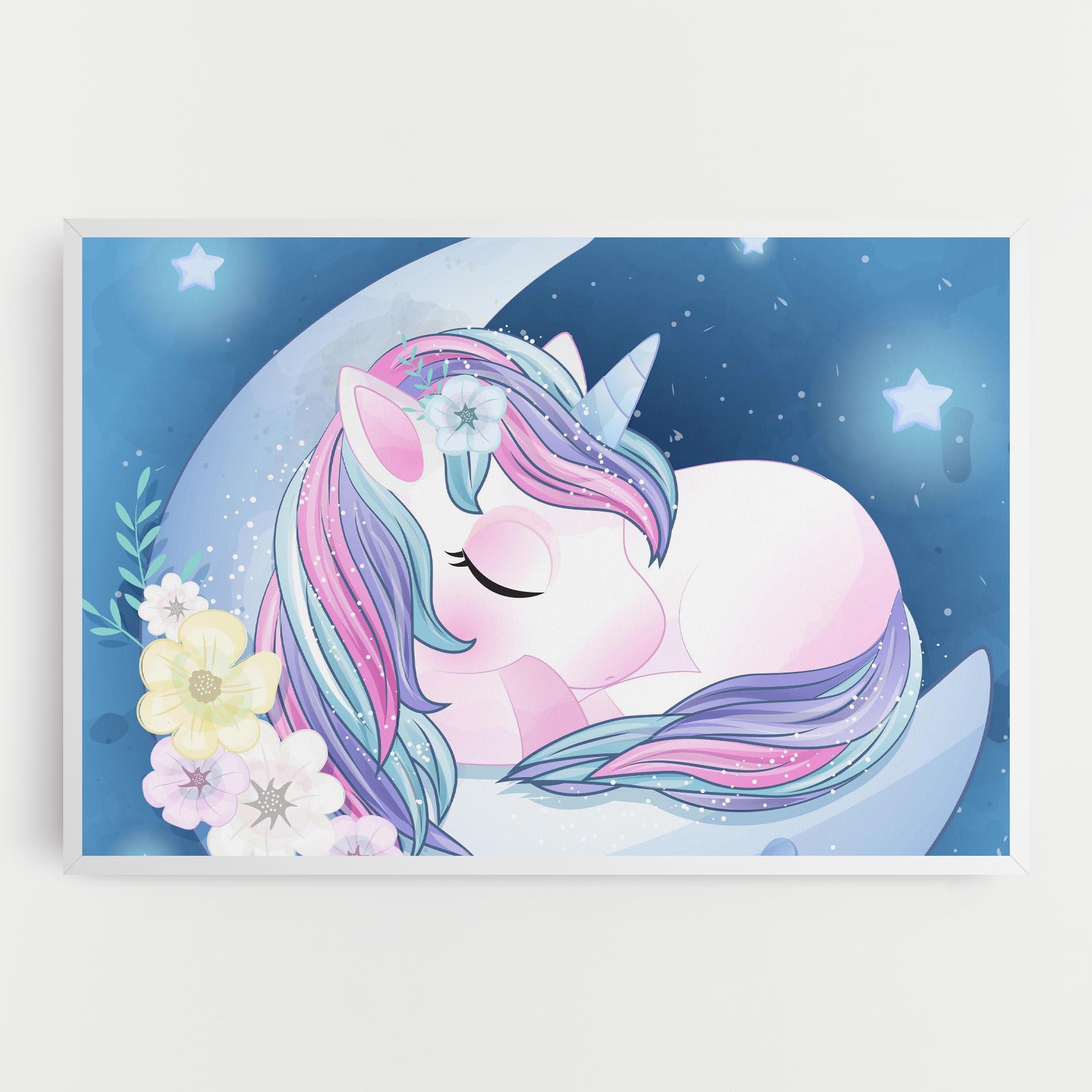 Tablou Canvas Moon Unicorn mockup 0