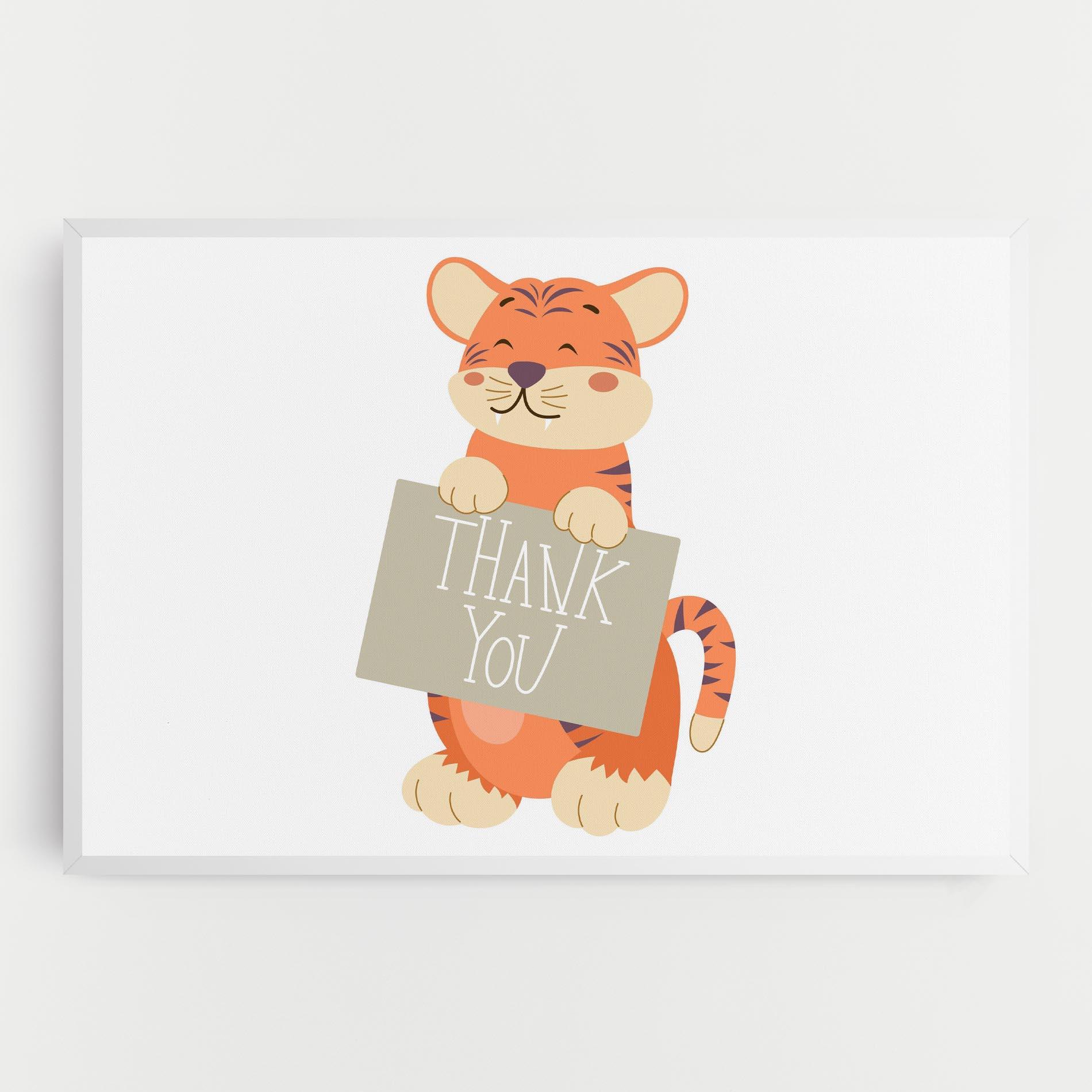 Tablou Canvas Tiger Thank U mockup 0