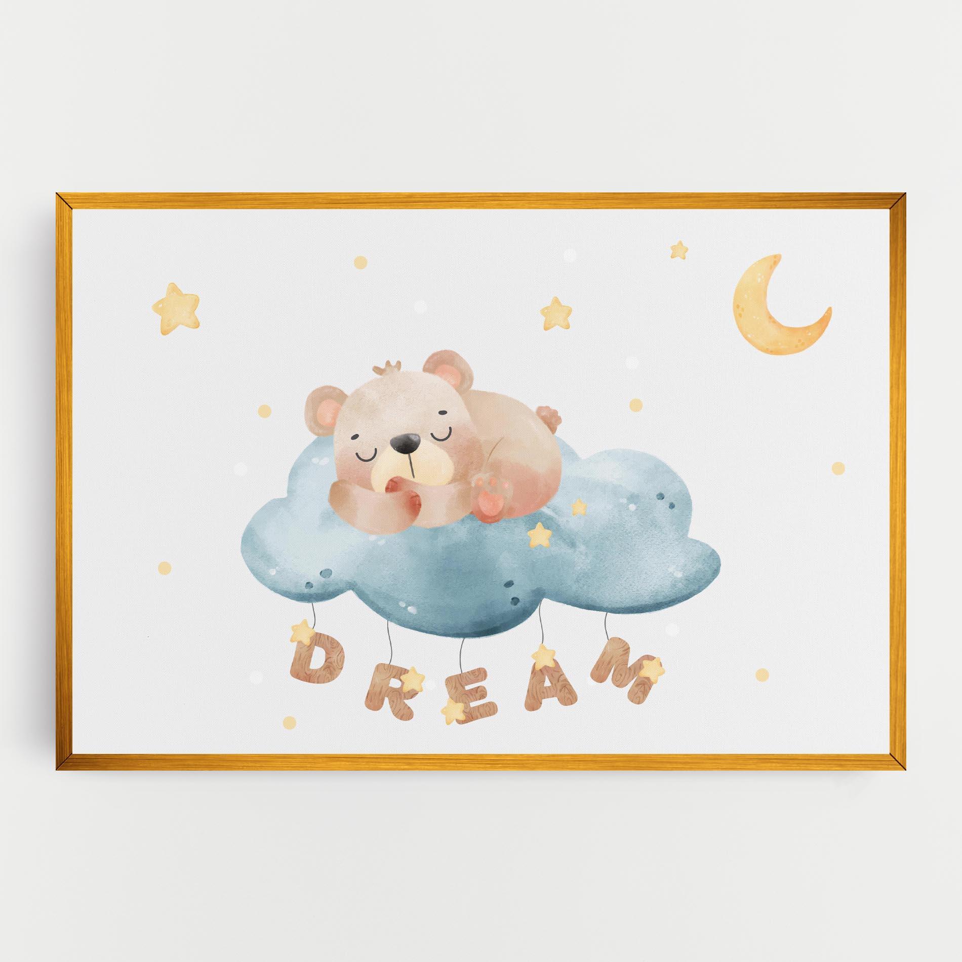 Tablou Canvas Dream Sleepy Bear mockup 0
