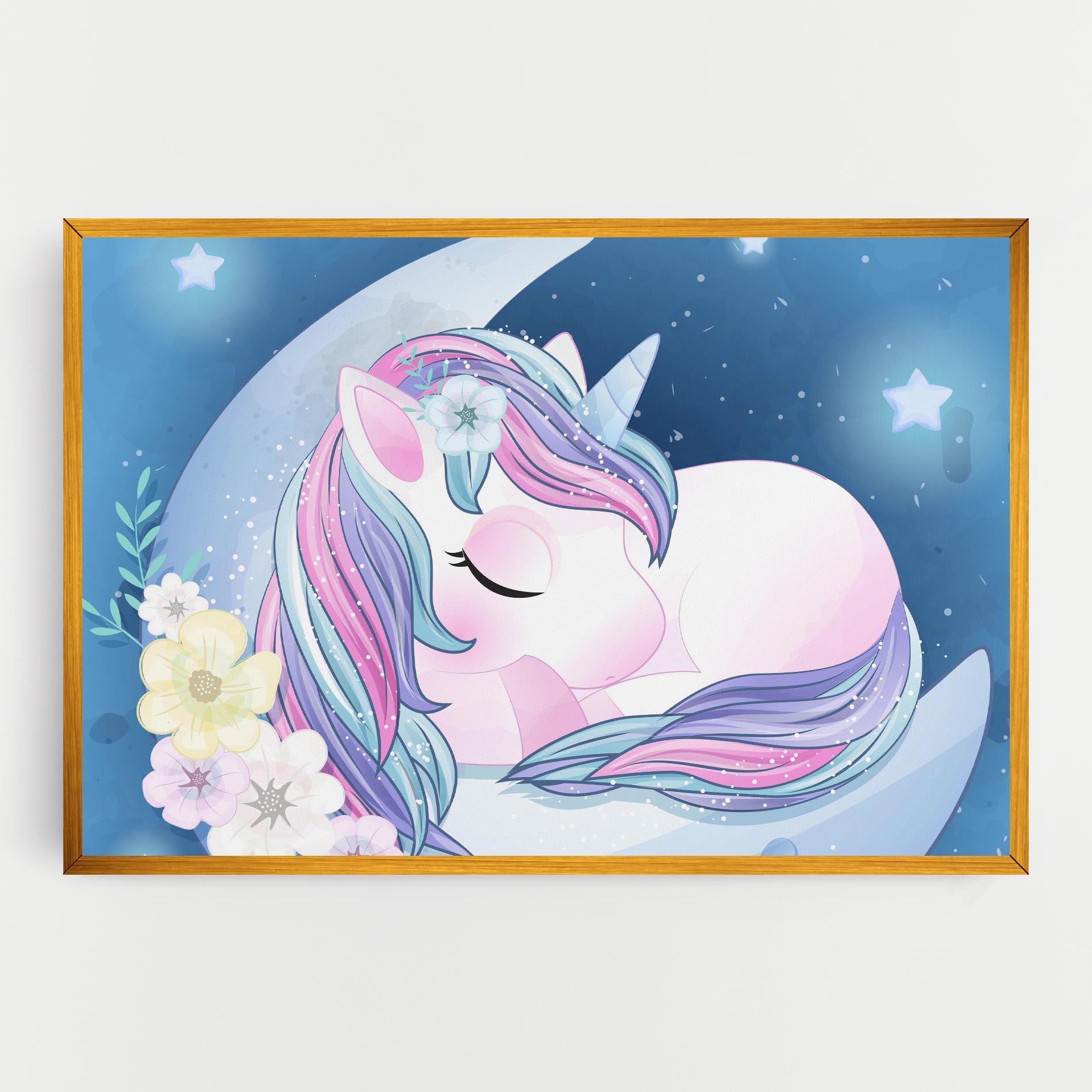 Tablou Canvas Moon Unicorn mockup 0