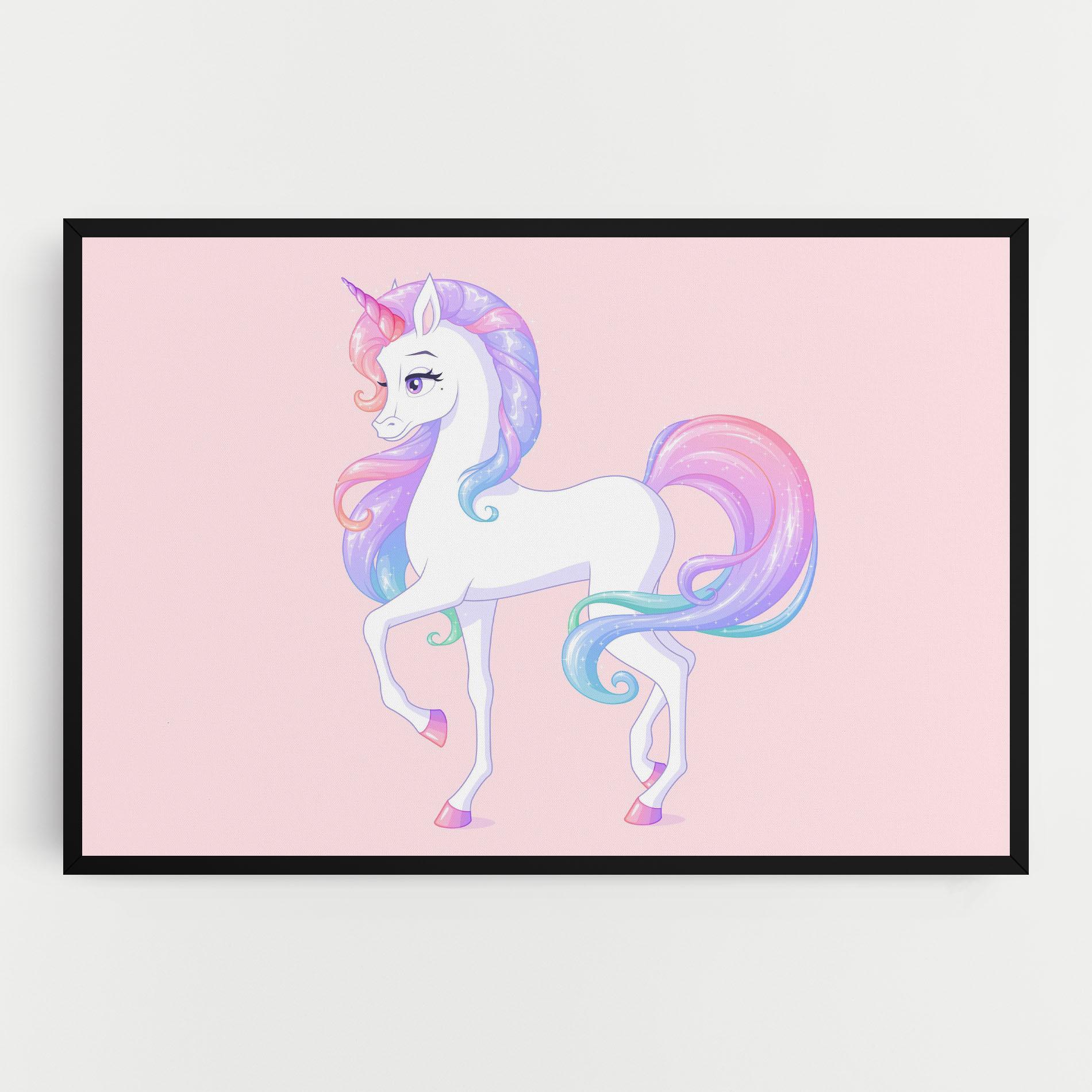 Tablou Canvas Beautiful Unicorn mockup 0