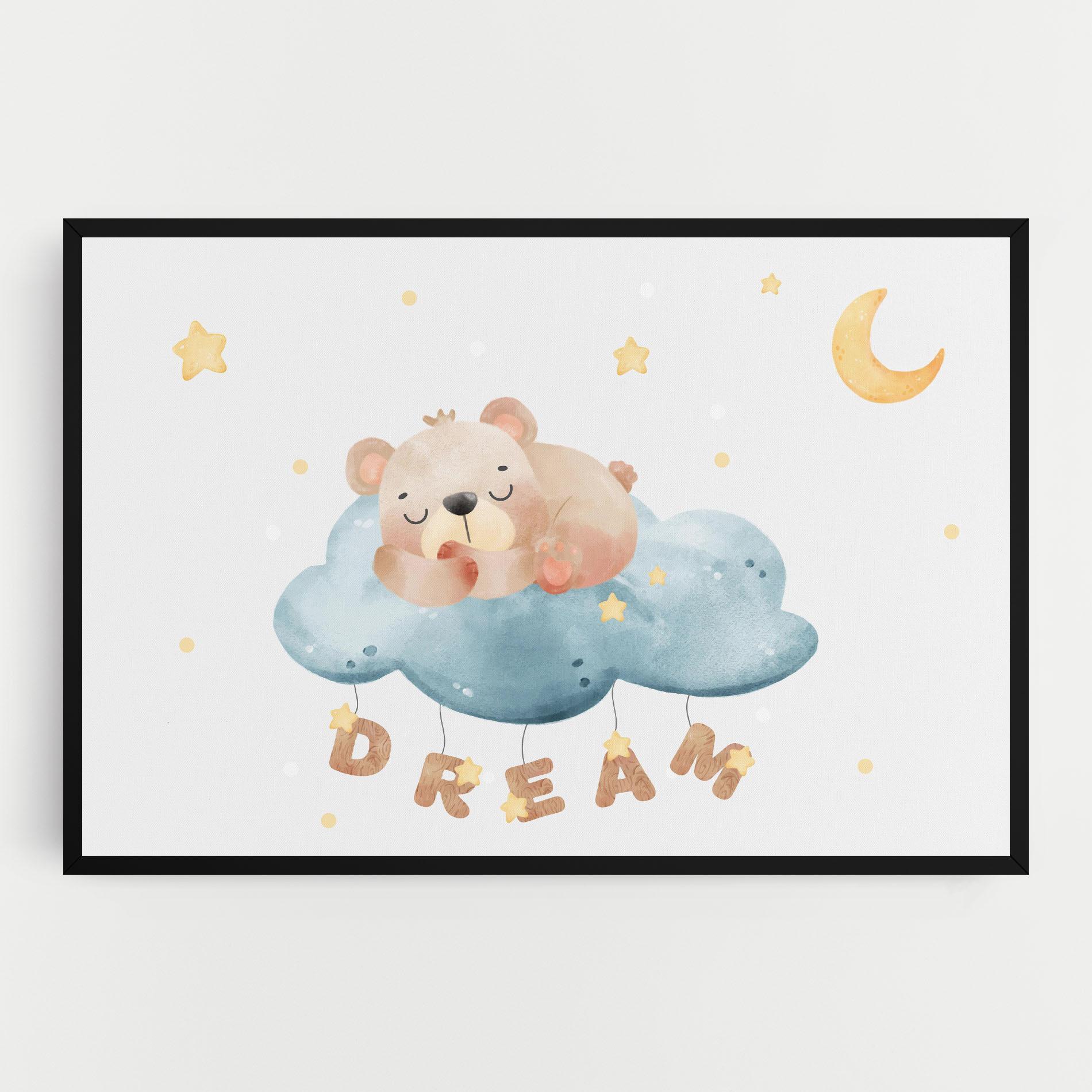 Tablou Canvas Dream Sleepy Bear mockup 0