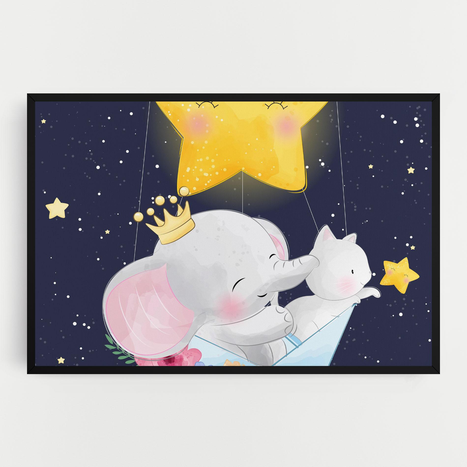 Tablou Canvas Elephant Cat mockup 0