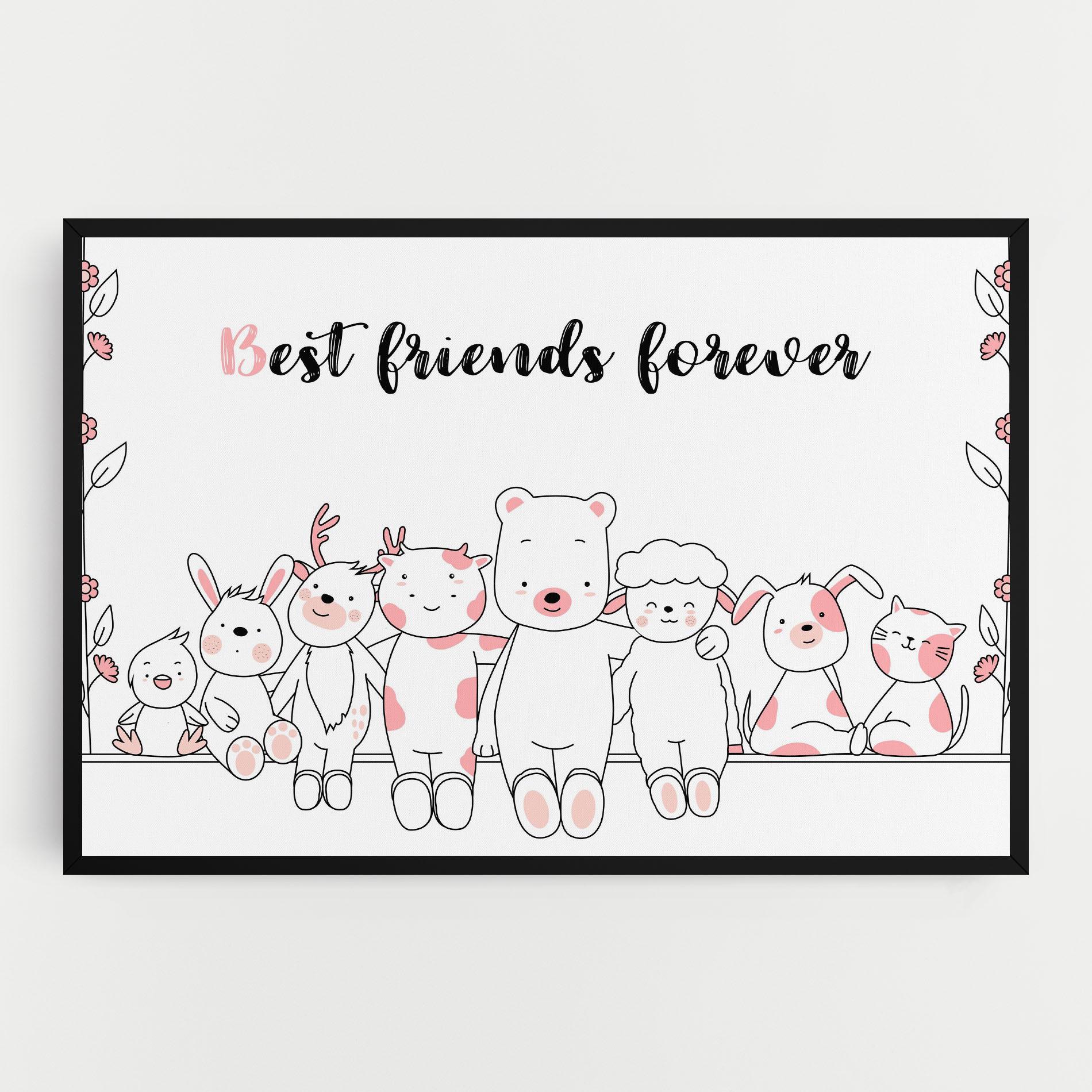 Tablou Canvas Friends Forever mockup 0