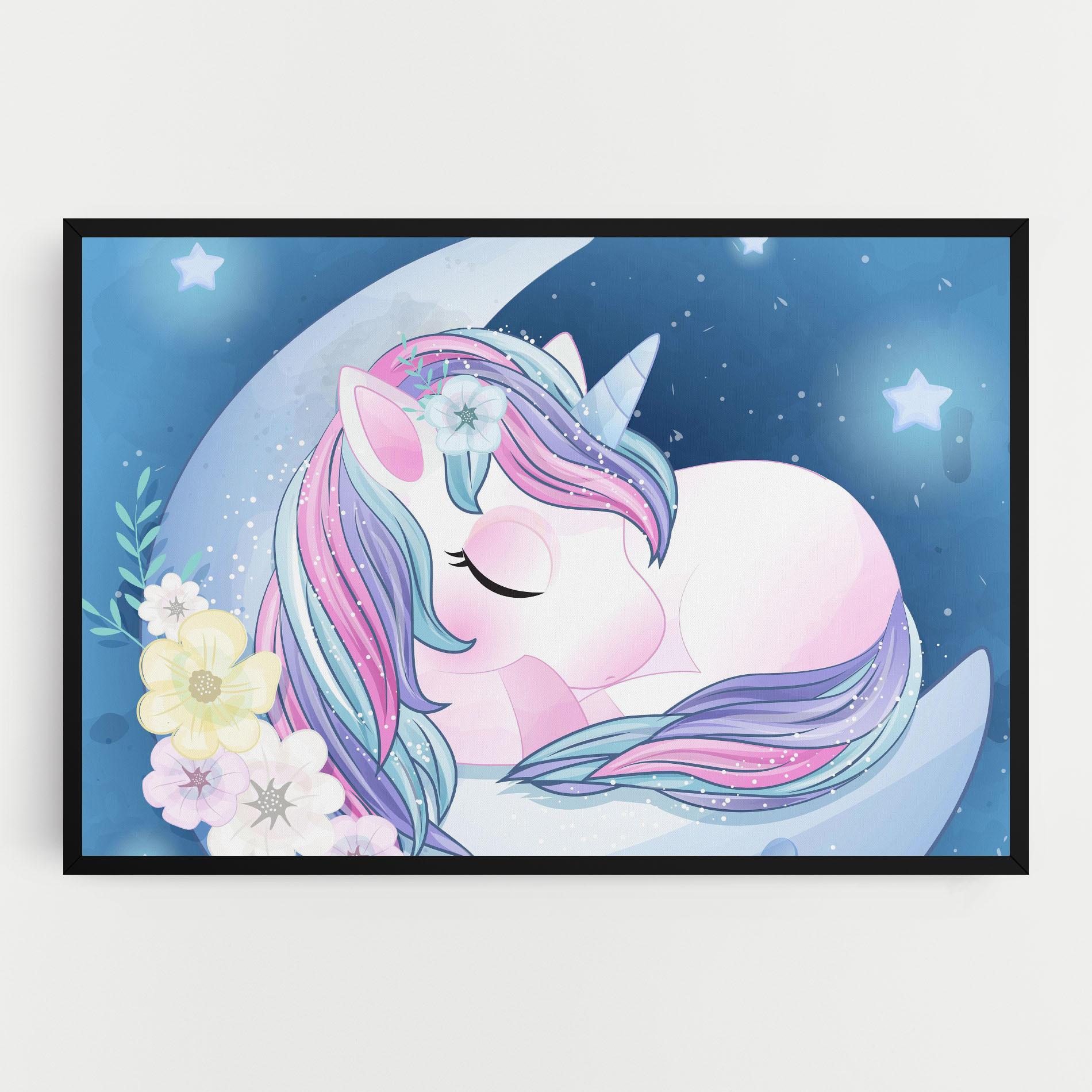 Tablou Canvas Moon Unicorn mockup 0