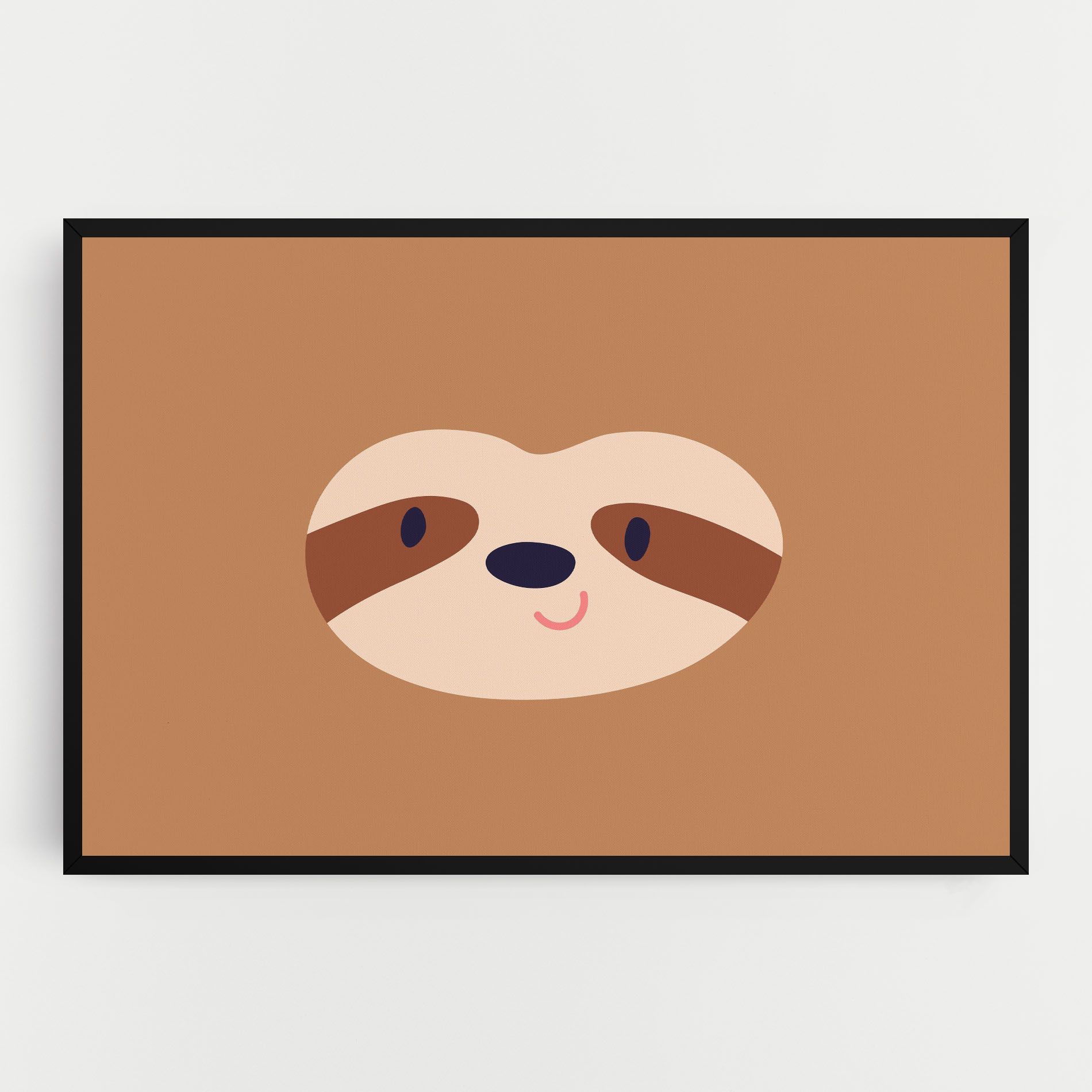 Sloth Face Portrait mockup 0