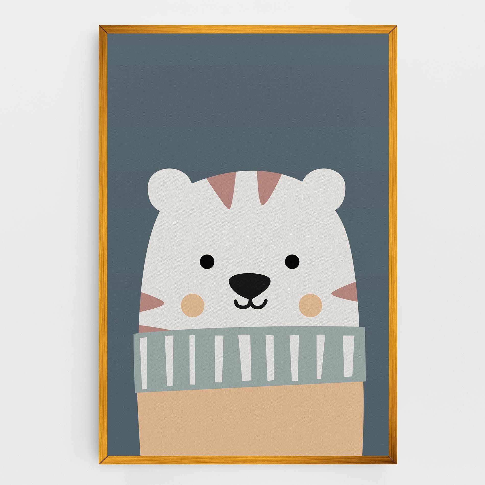 Cute White Tiger mockup 0