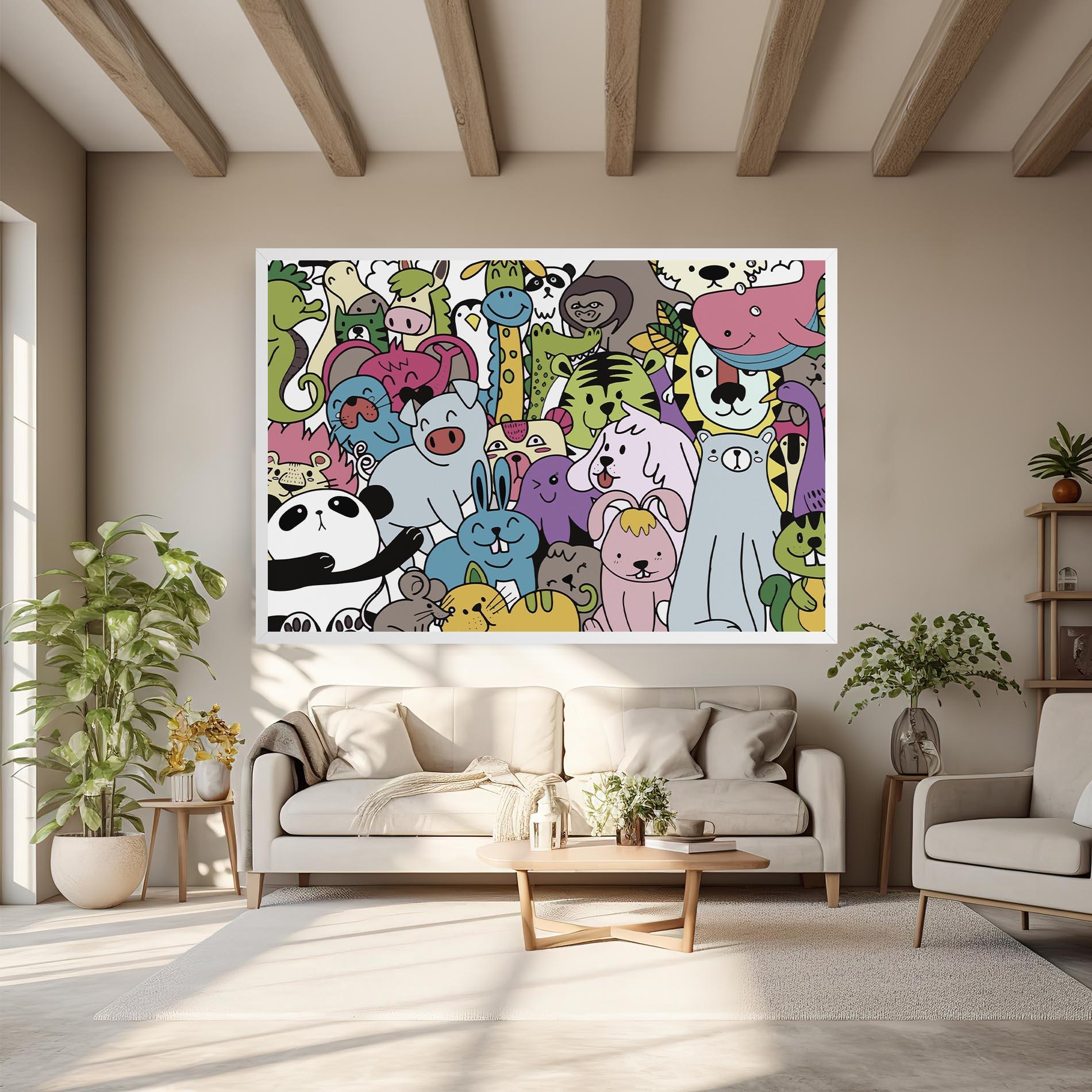 Tablou Canvas Animals Cartoon mockup 6