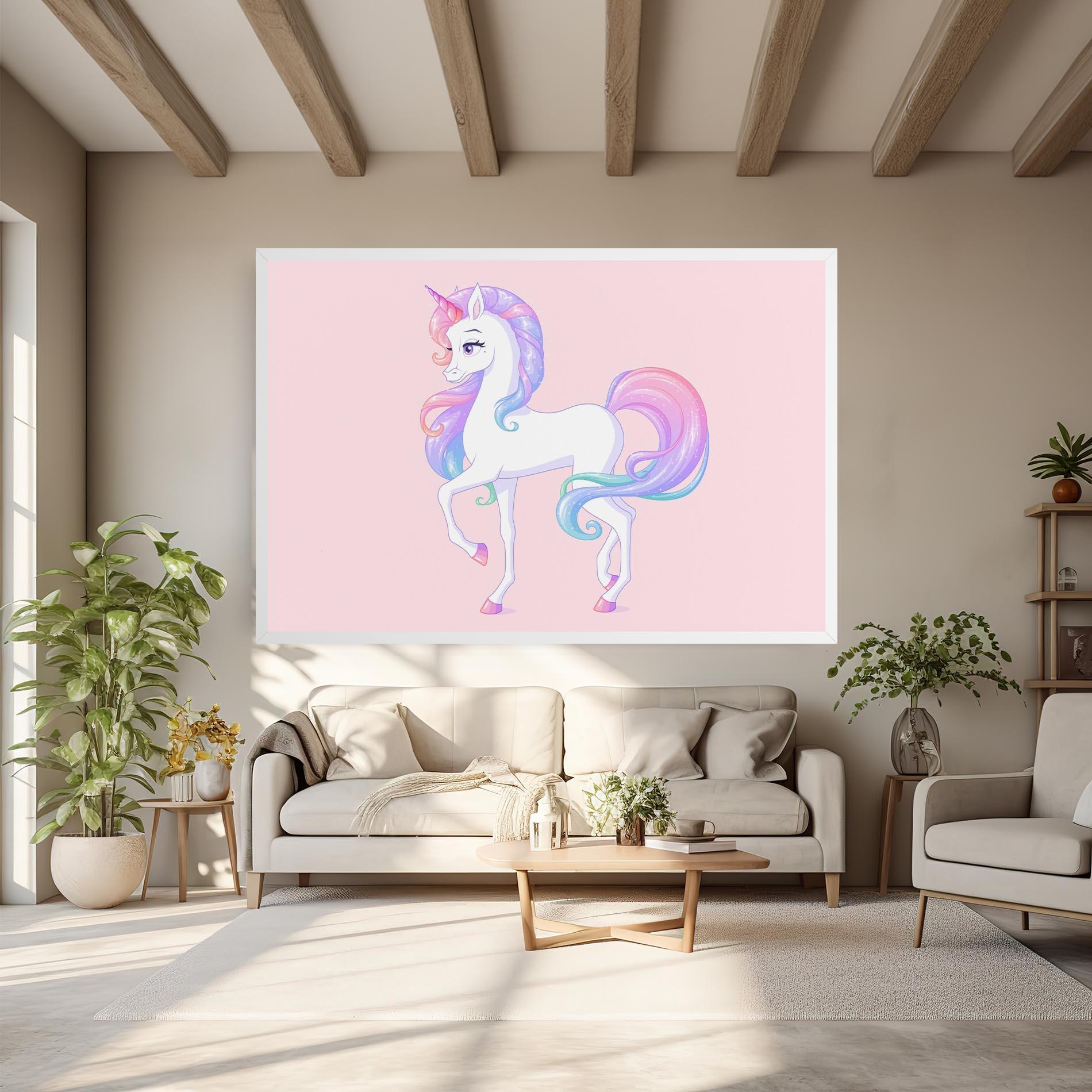 Tablou Canvas Beautiful Unicorn mockup 6