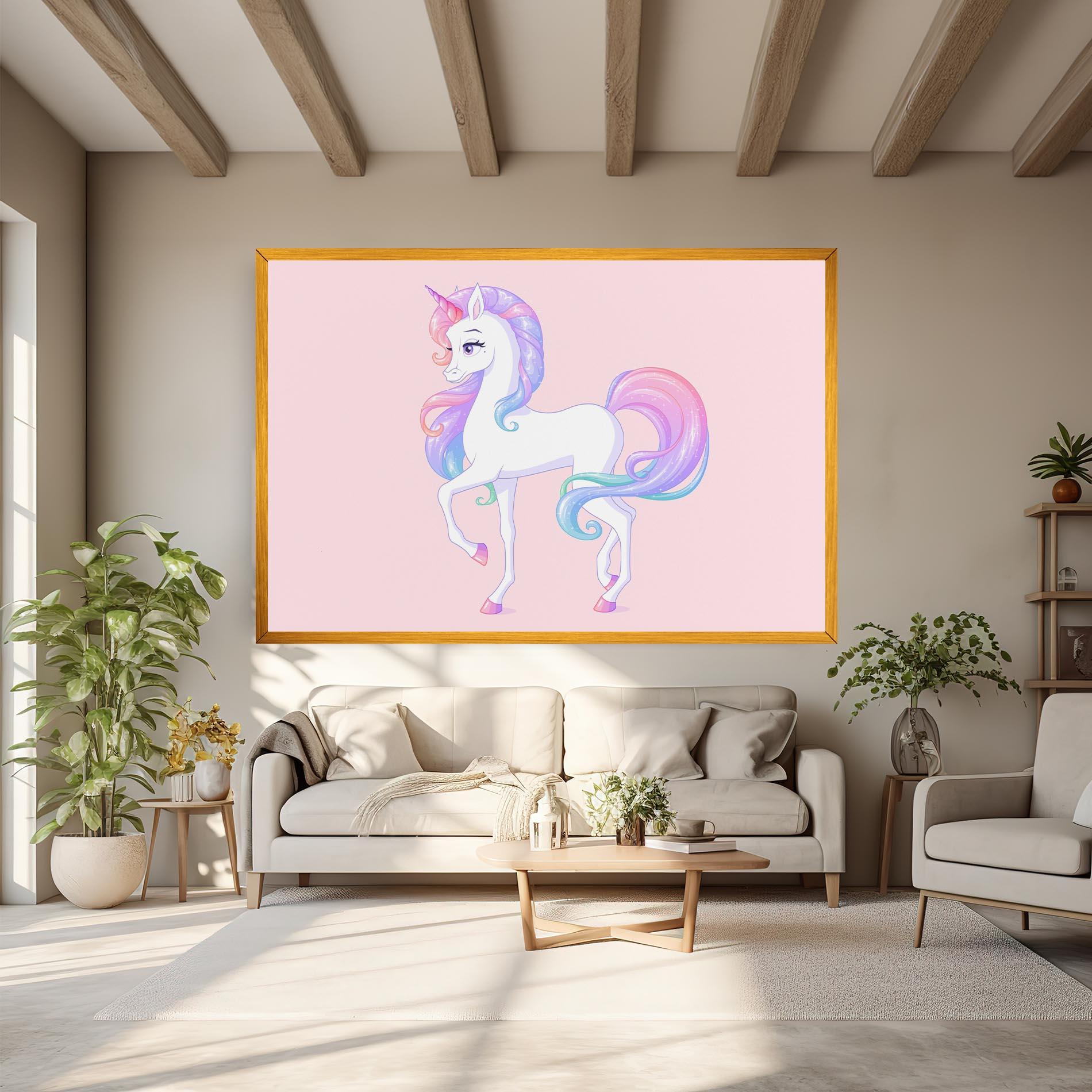 Tablou Canvas Beautiful Unicorn mockup 6