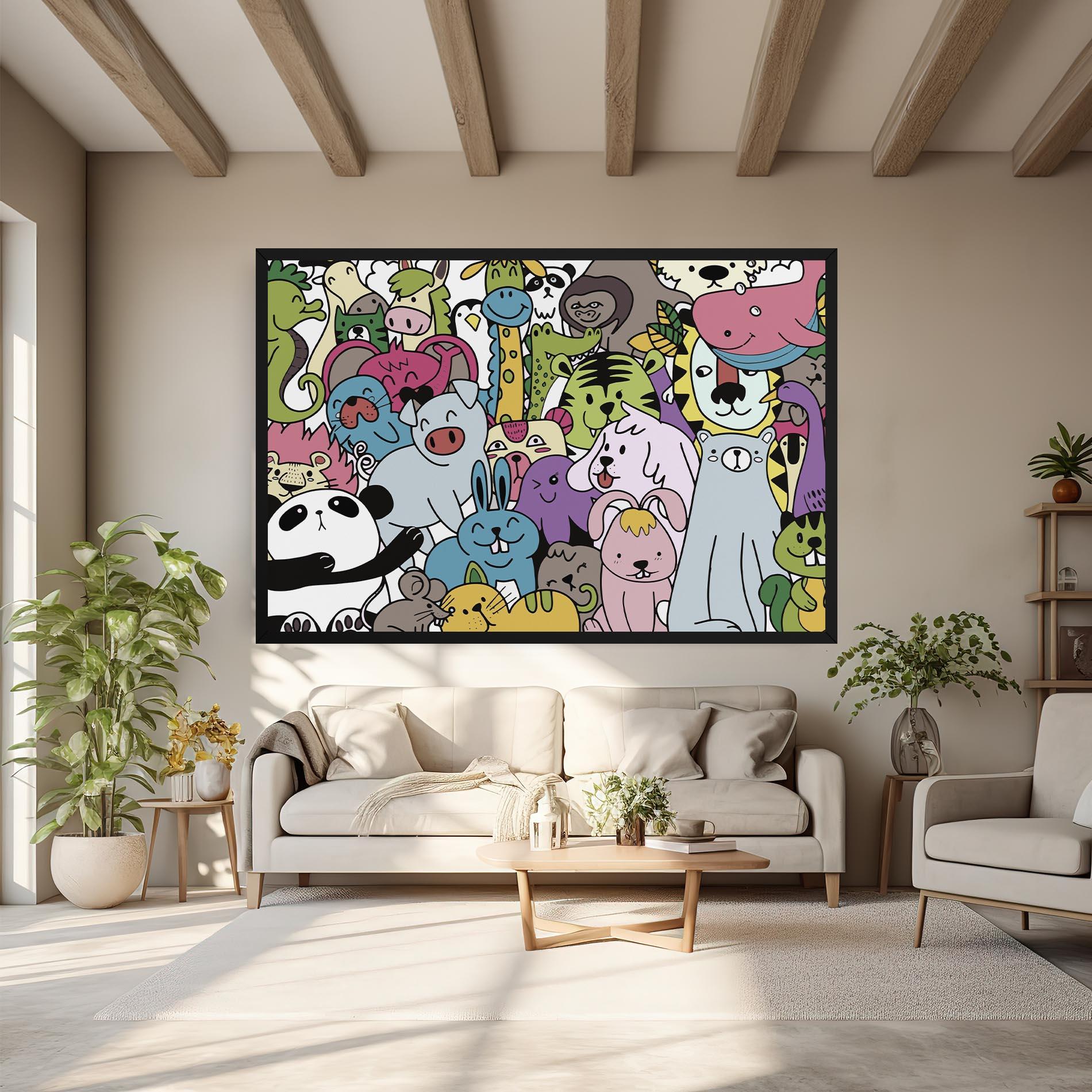 Tablou Canvas Animals Cartoon mockup 6