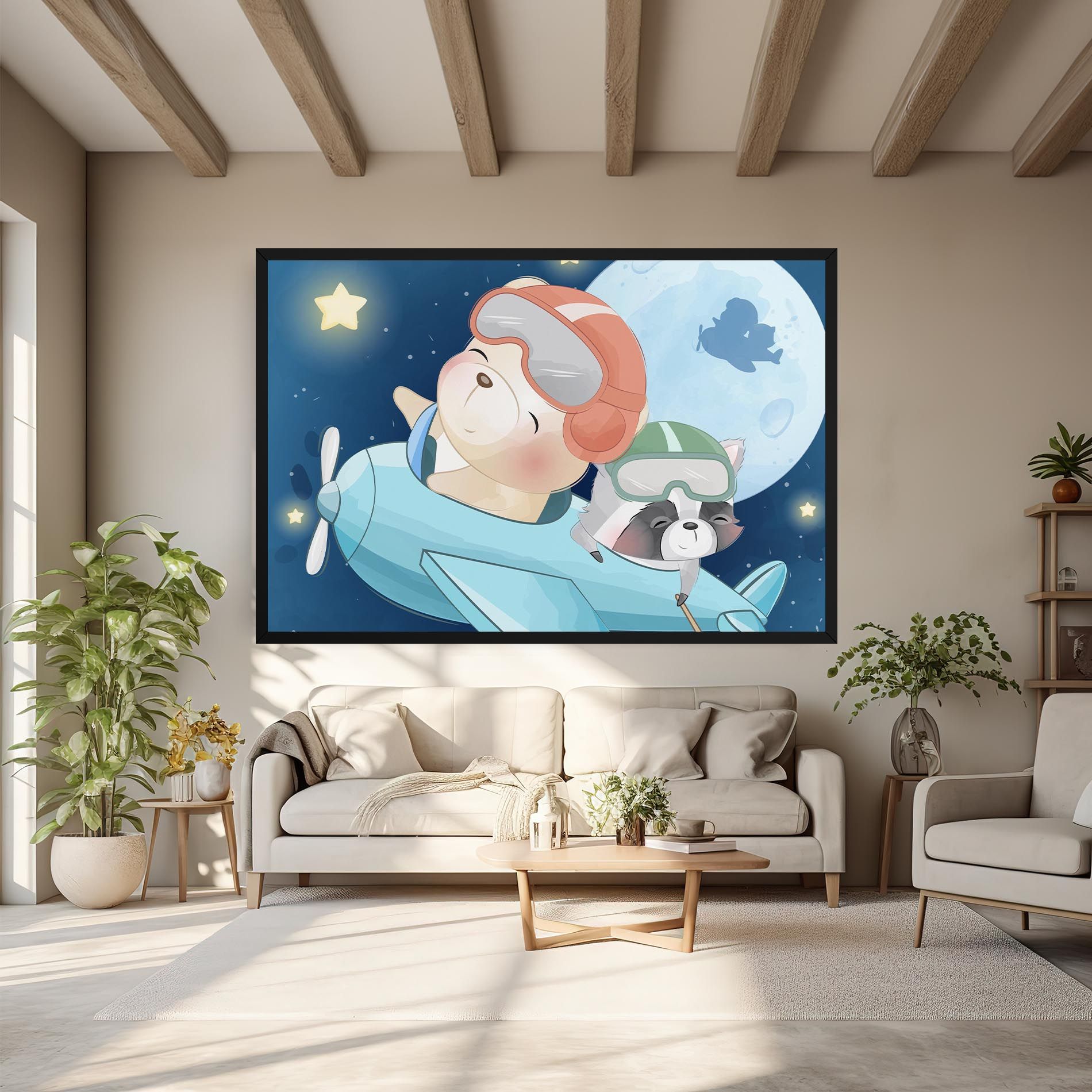 Bear Flying Star mockup 6