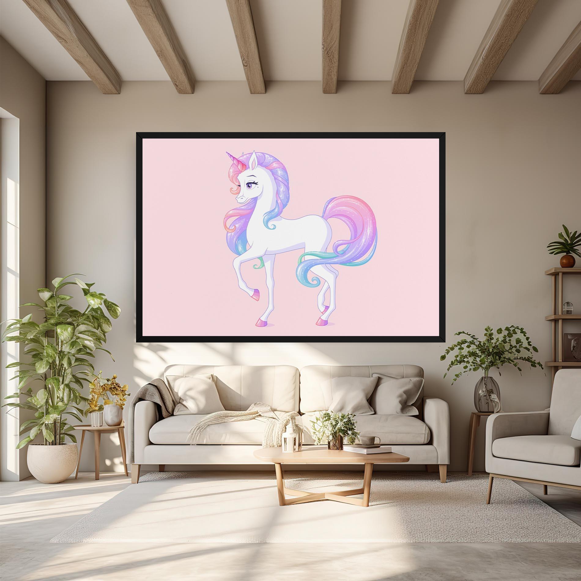 Tablou Canvas Beautiful Unicorn mockup 6