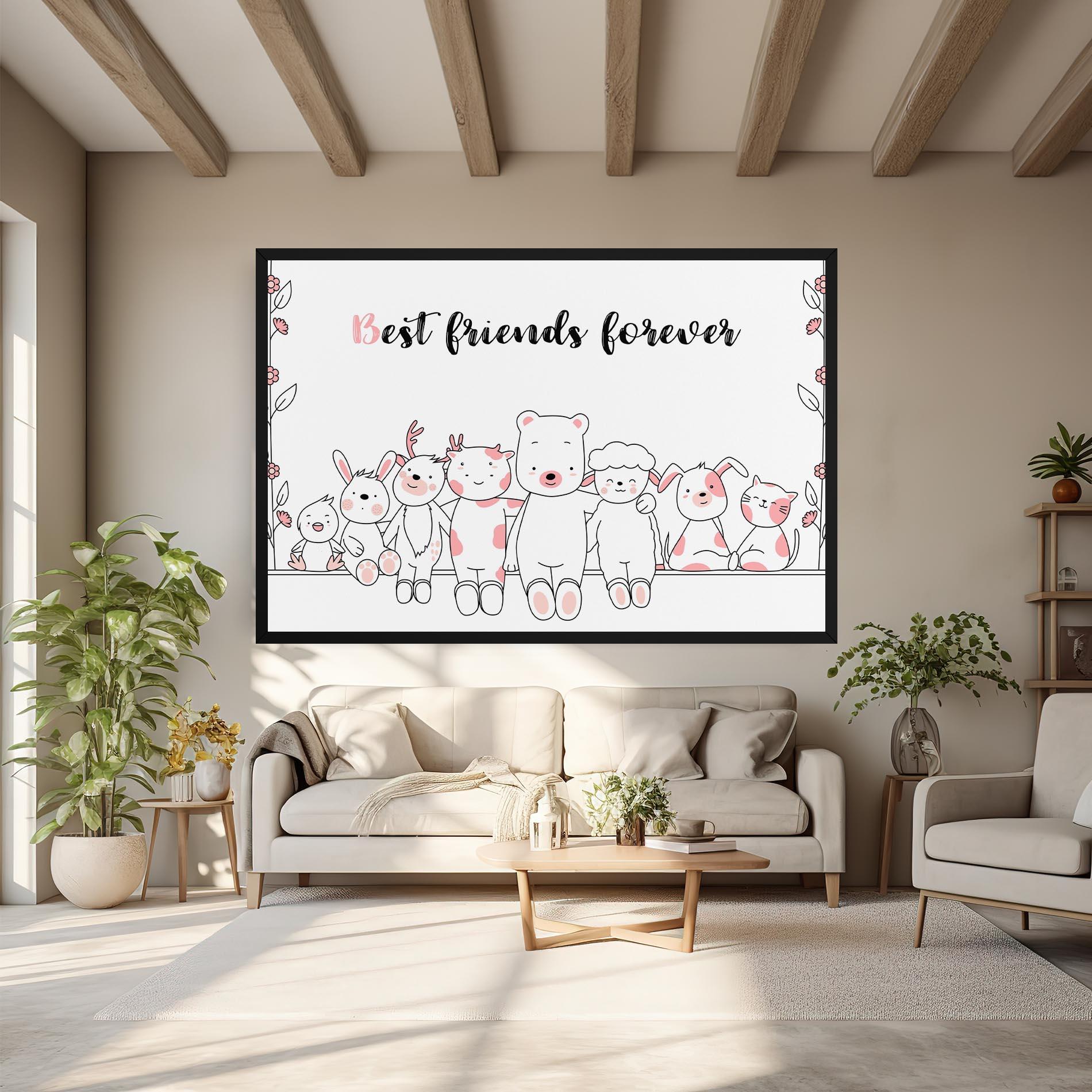Tablou Canvas Friends Forever mockup 6
