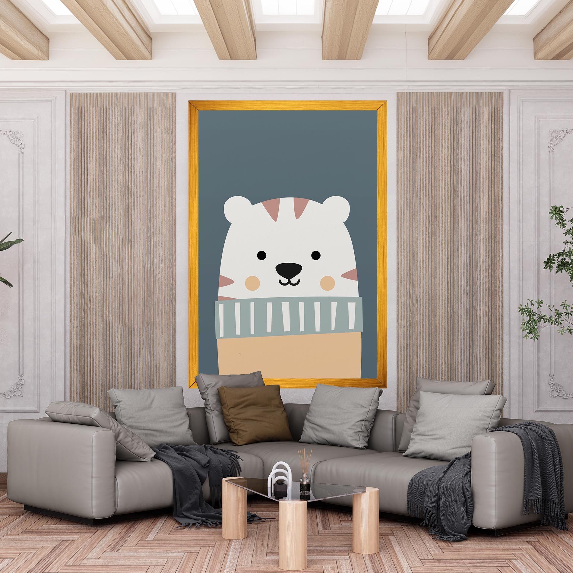 Cute White Tiger mockup 6