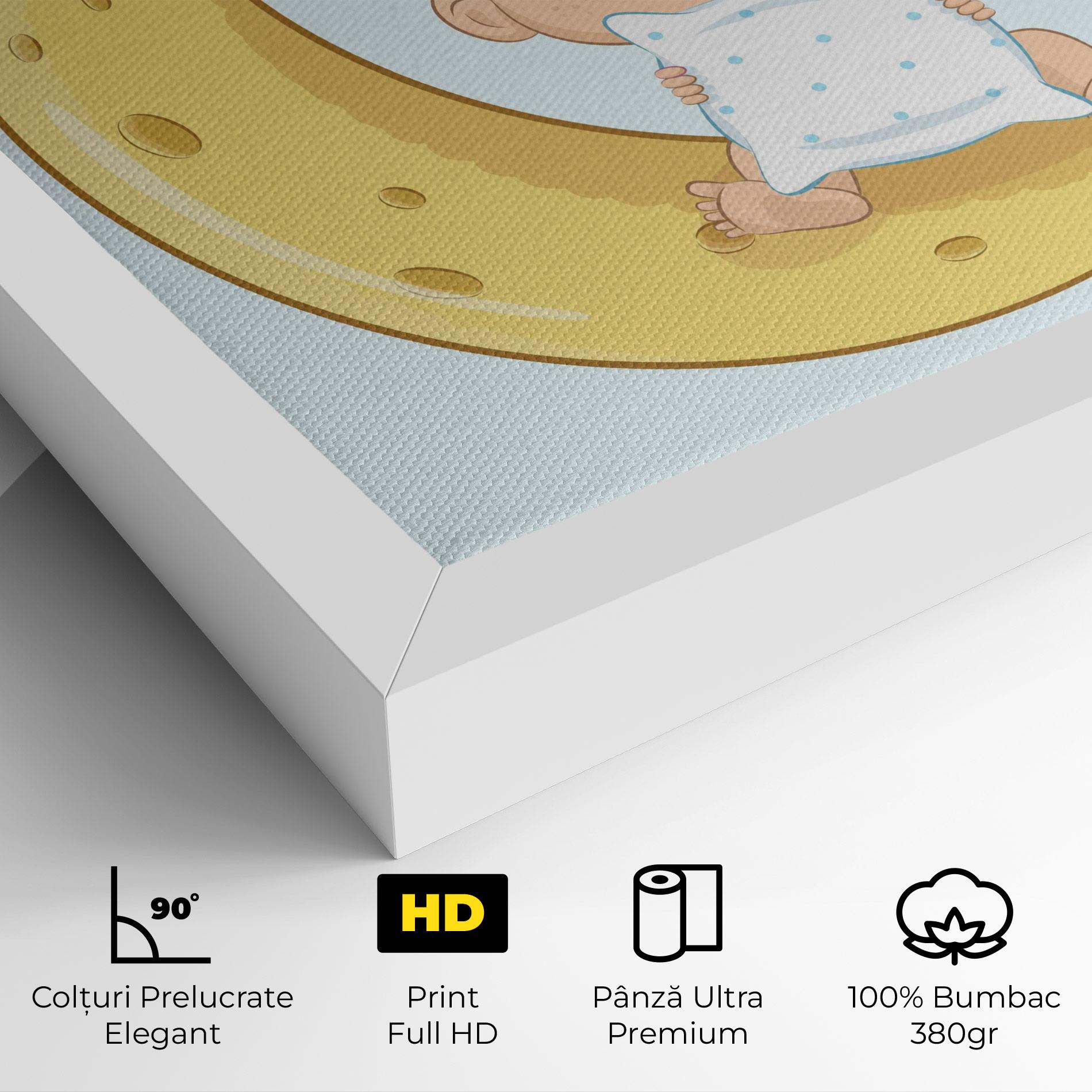 Tablou Canvas Baby On Moon mockup 4