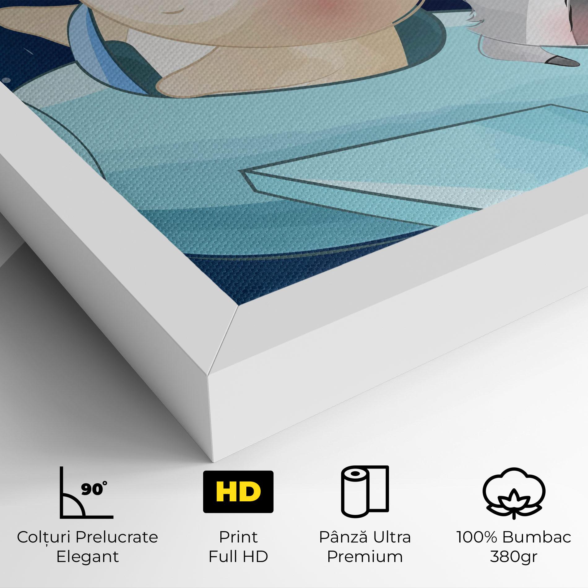 Tablou Canvas Bear Flying Star mockup 4