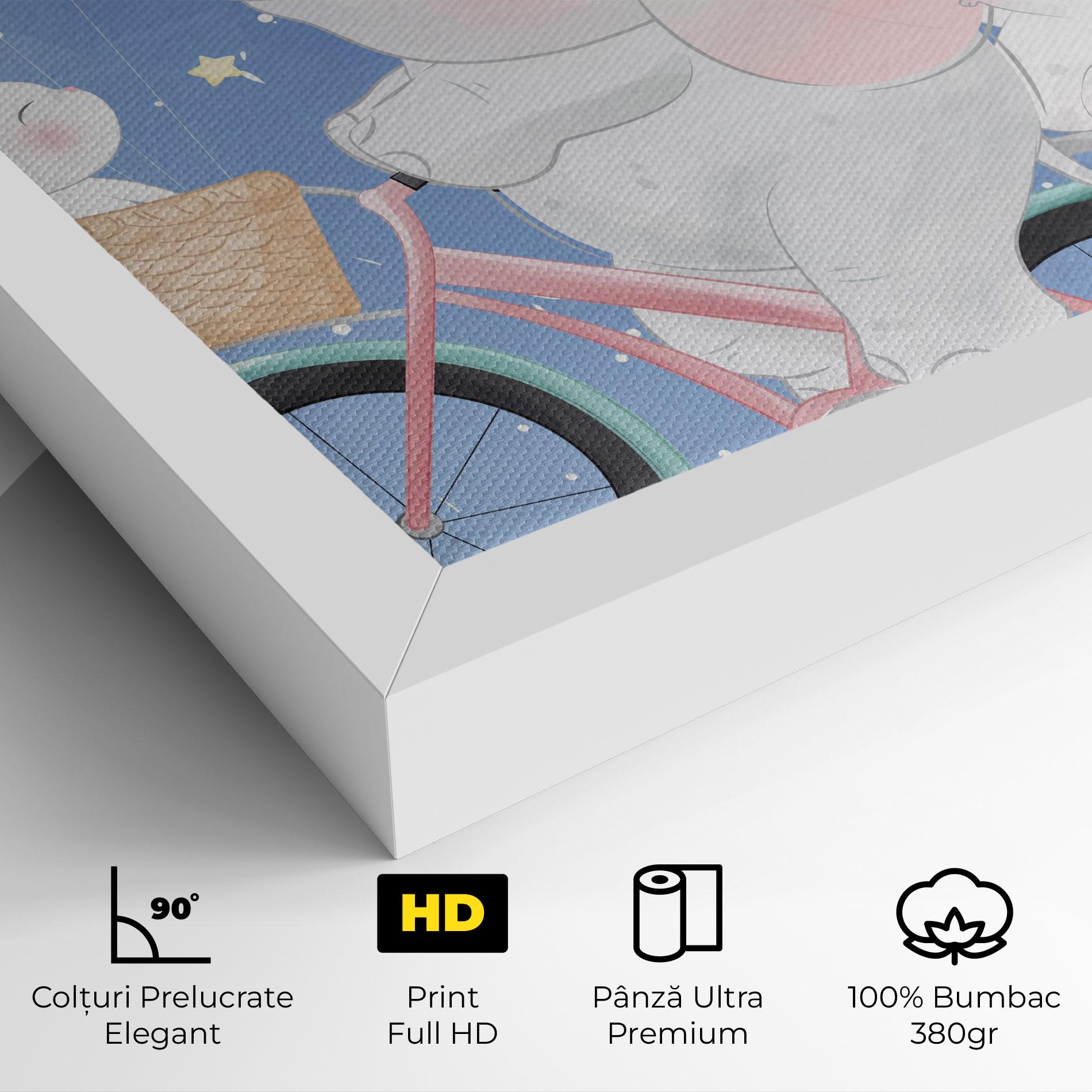 Tablou Canvas Bike Elephant mockup 4