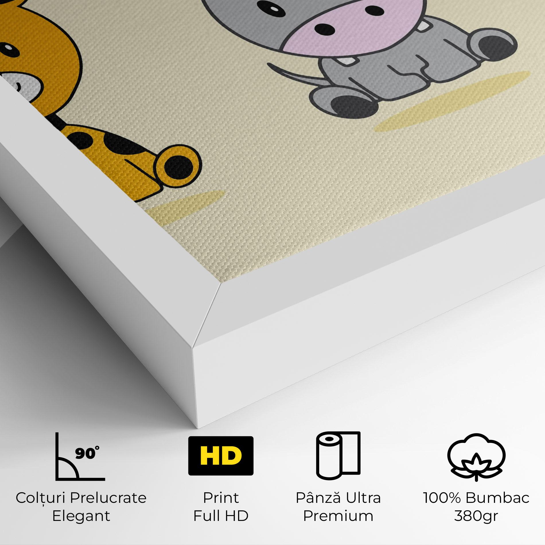 Tablou Canvas Cream Animals mockup 4
