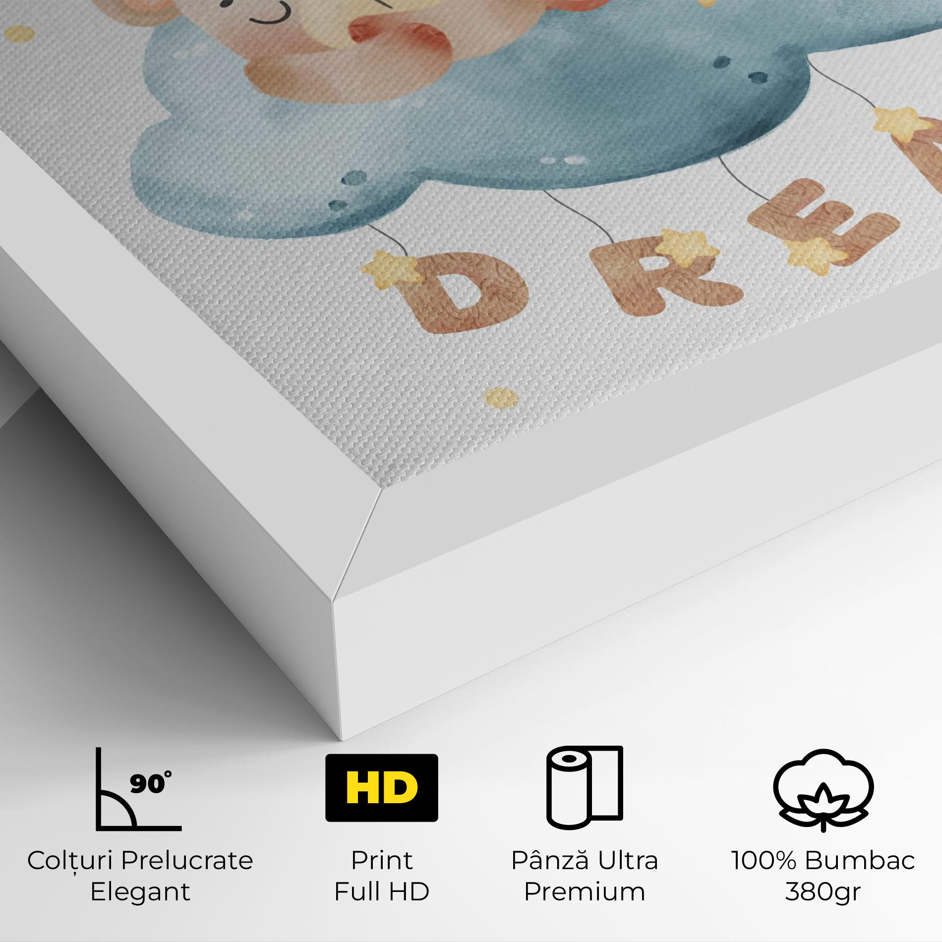 Tablou Canvas Dream Sleepy Bear mockup 4