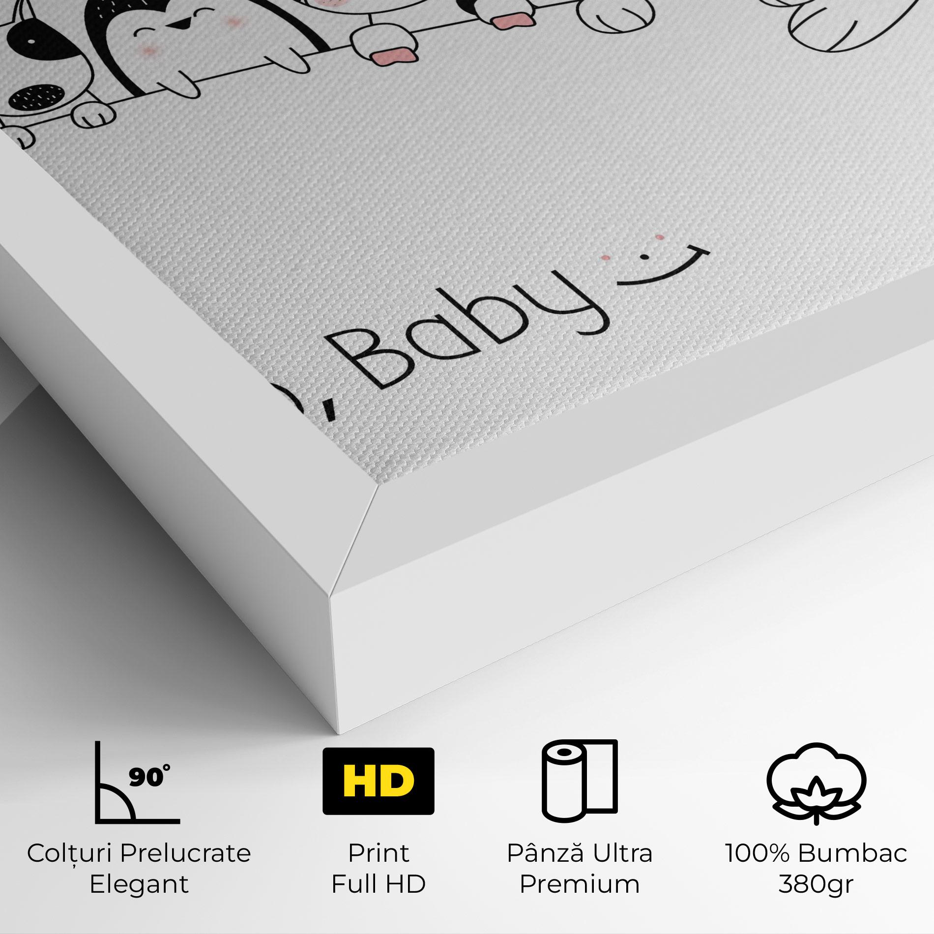 Tablou Canvas Hello Baby mockup 4