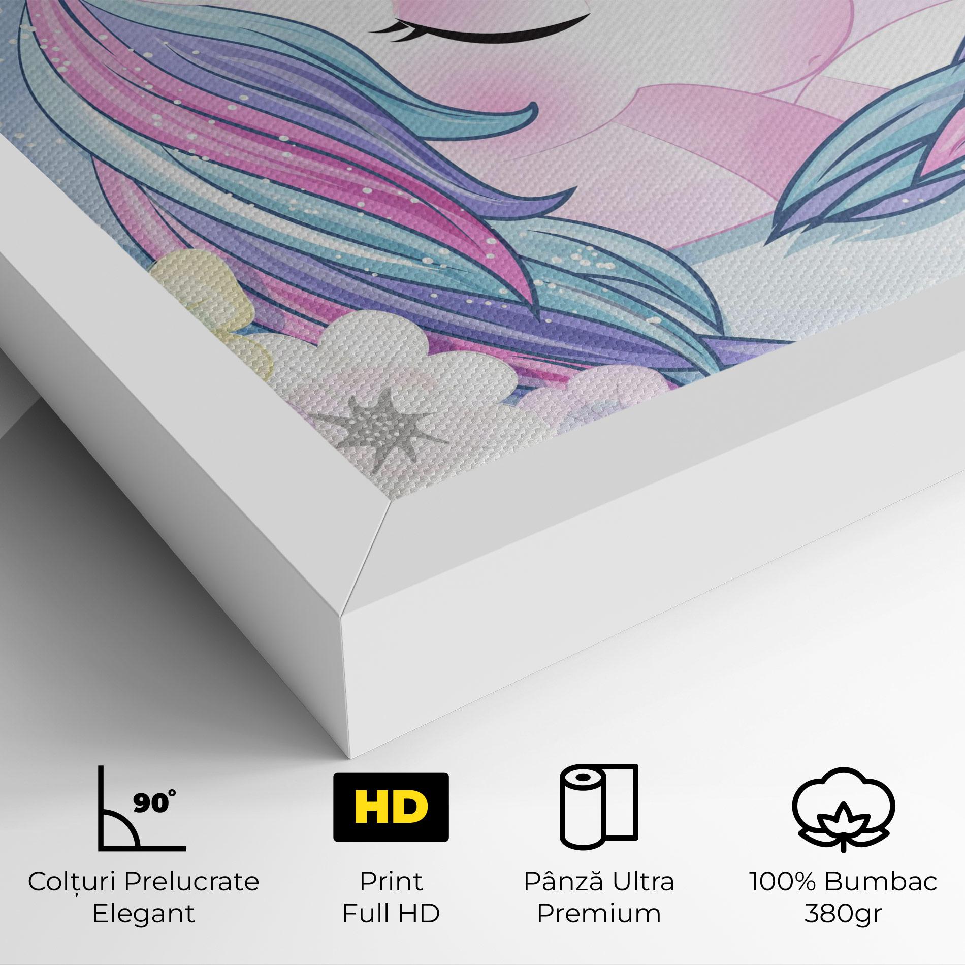 Tablou Canvas Moon Unicorn mockup 4