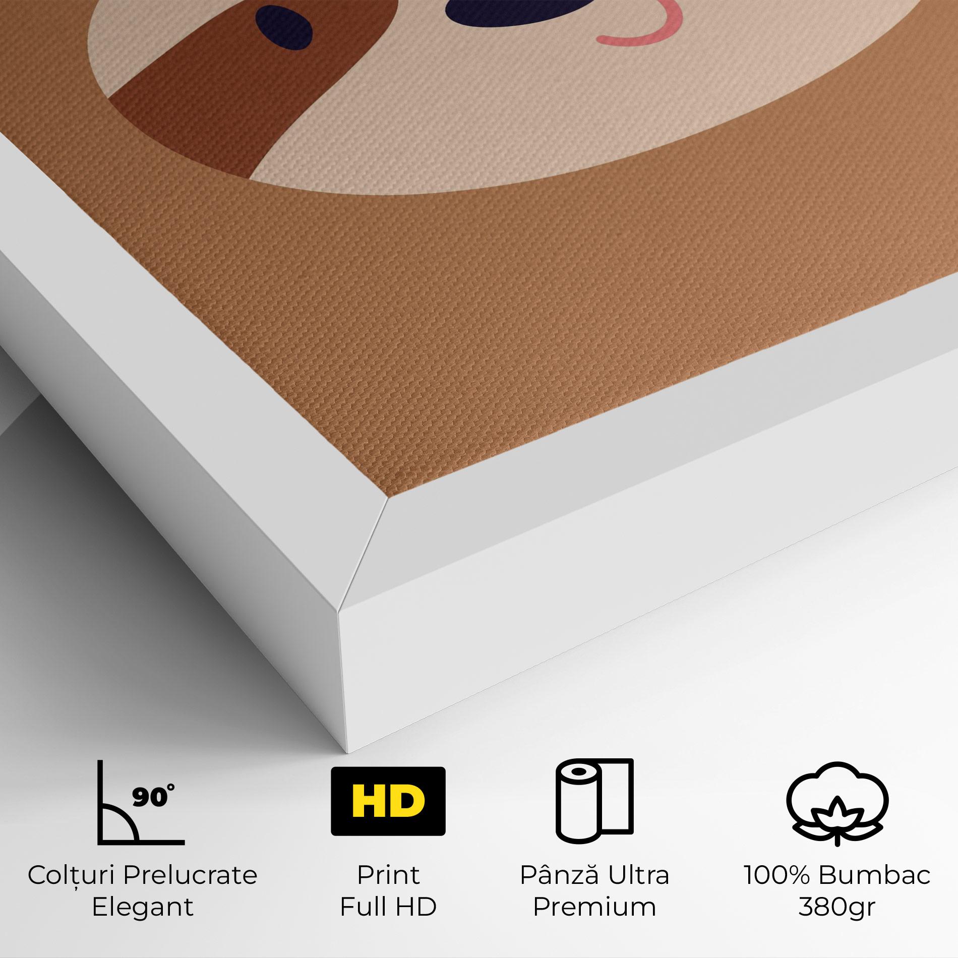 Tablou Canvas Sloth Face Portrait mockup 4