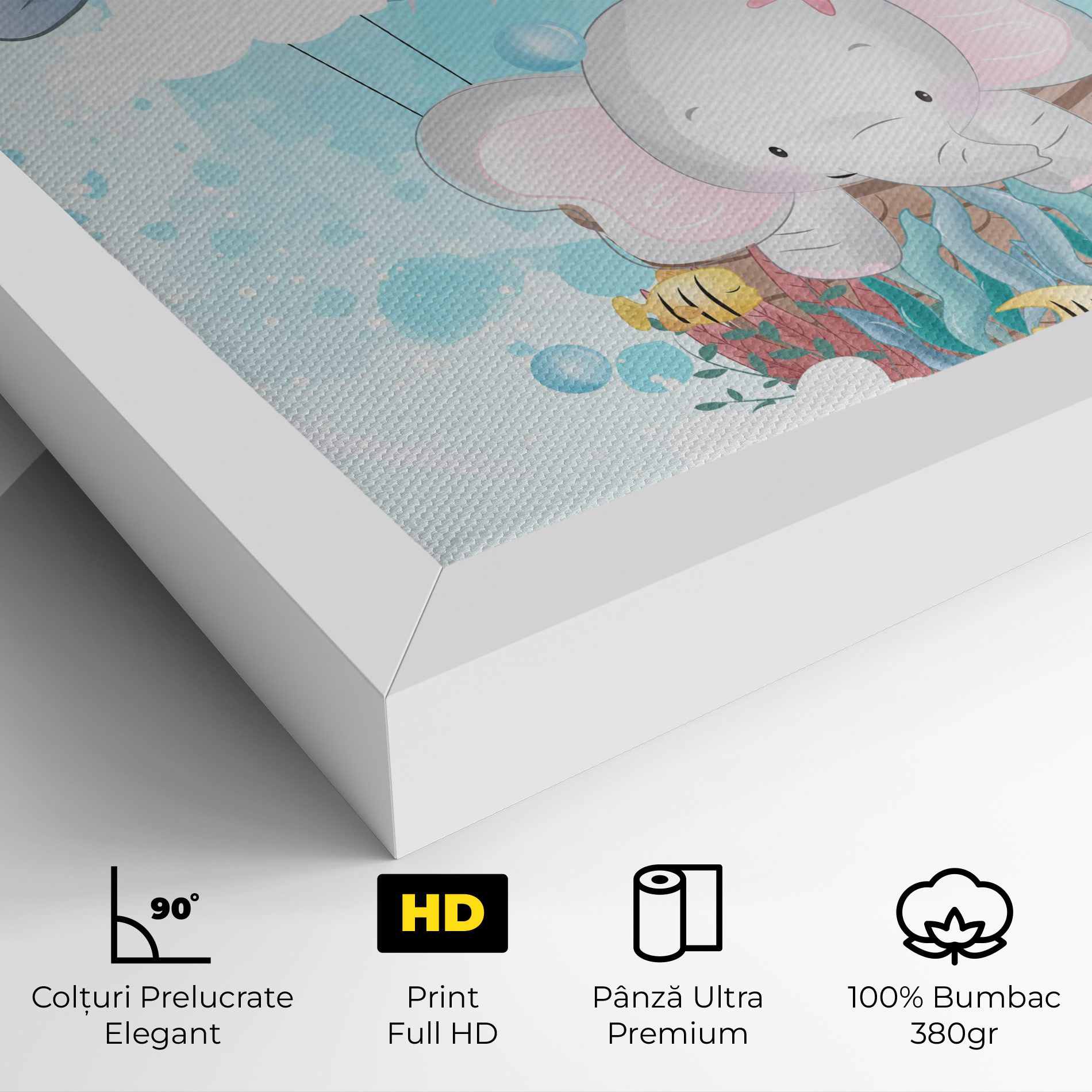 Swiming Elephant mockup 4