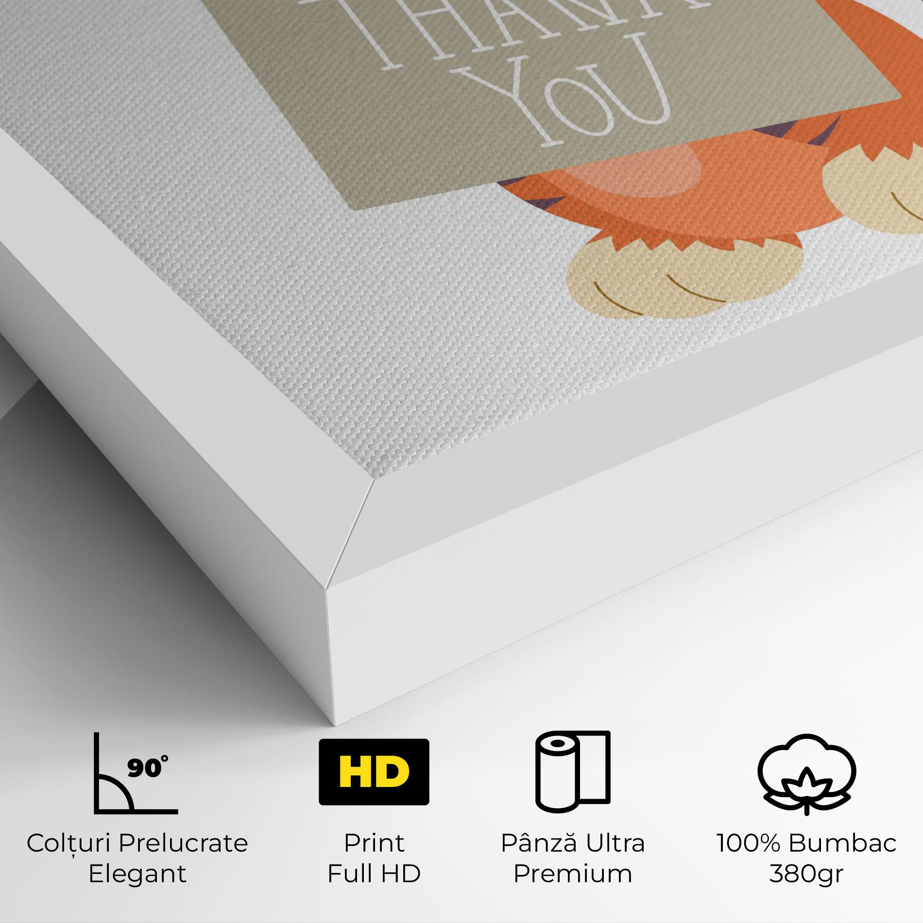 Tablou Canvas Tiger Thank U mockup 4