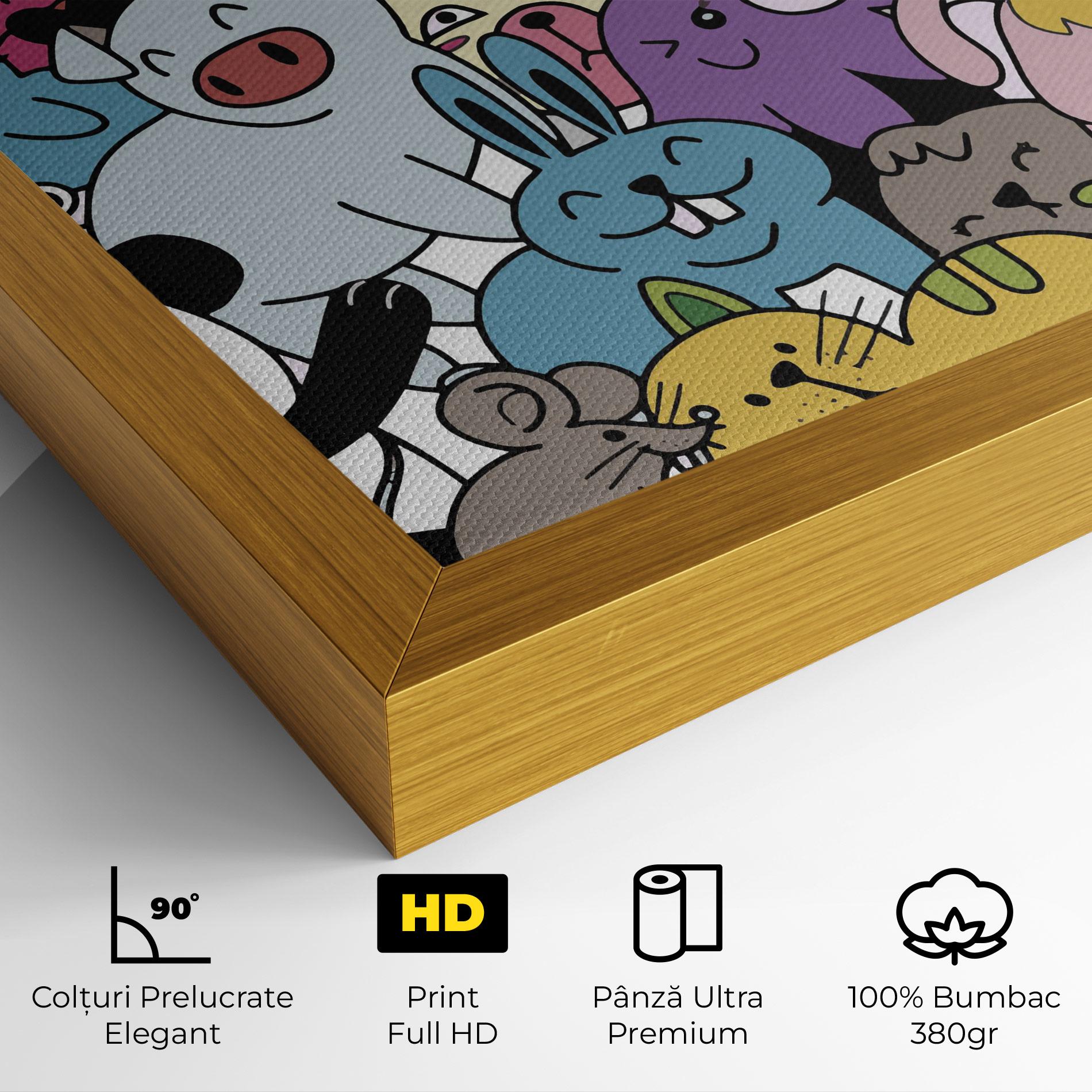 Tablou Canvas Animals Cartoon mockup 4