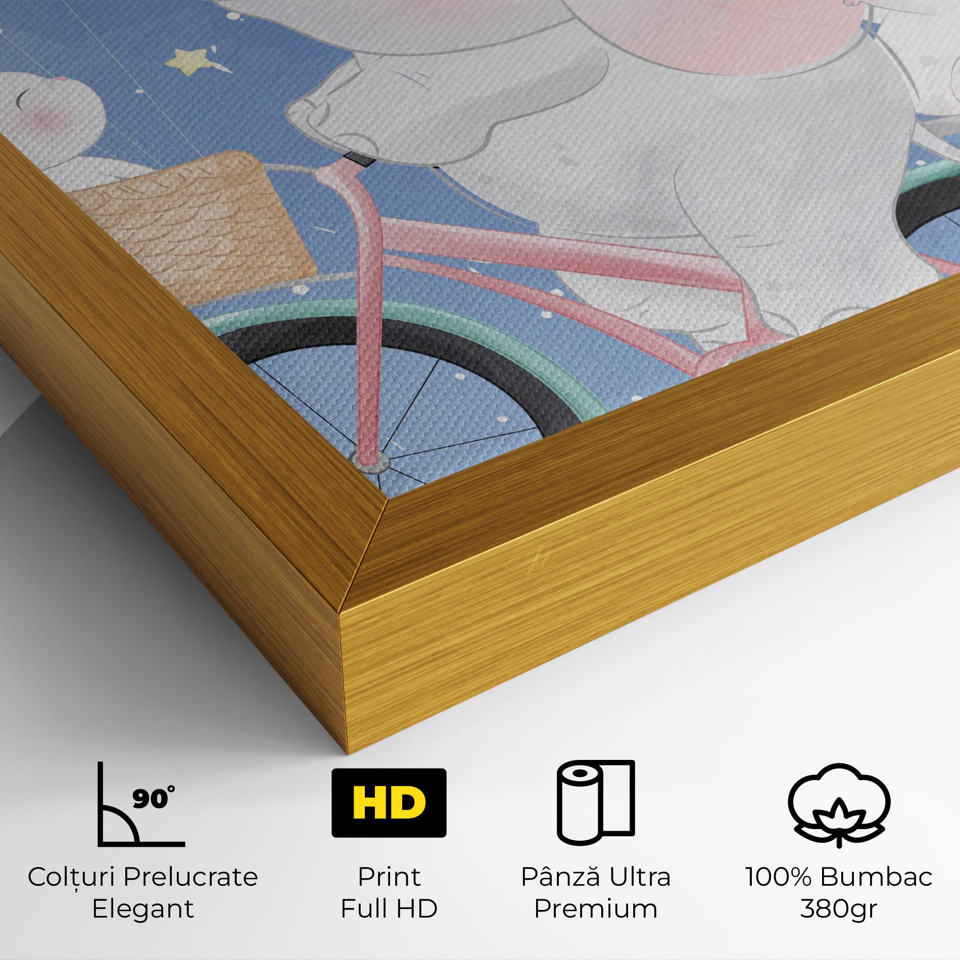 Tablou Canvas Bike Elephant mockup 4