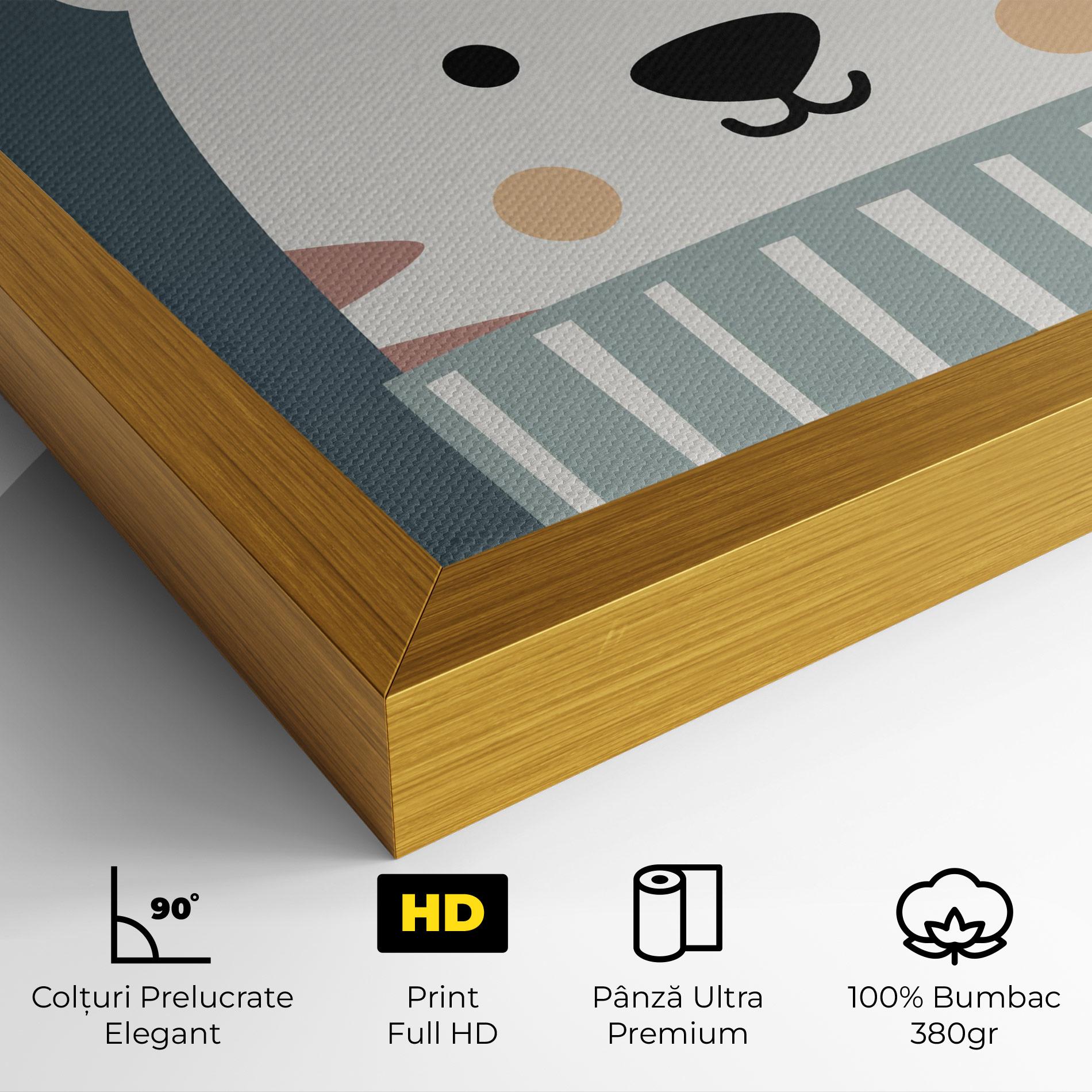 Tablou Canvas Cute White Tiger mockup 4