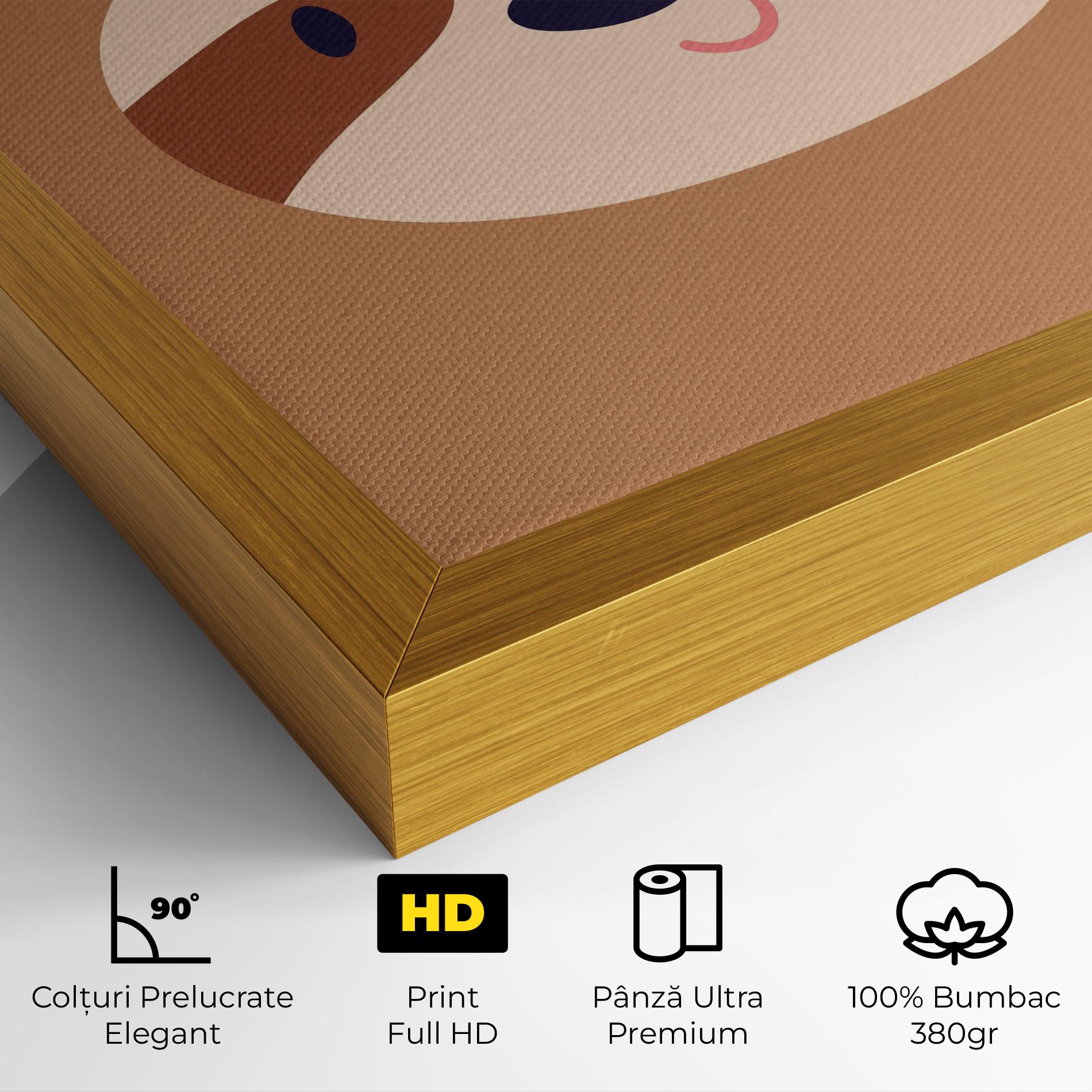 Tablou Canvas Sloth Face Portrait mockup 4