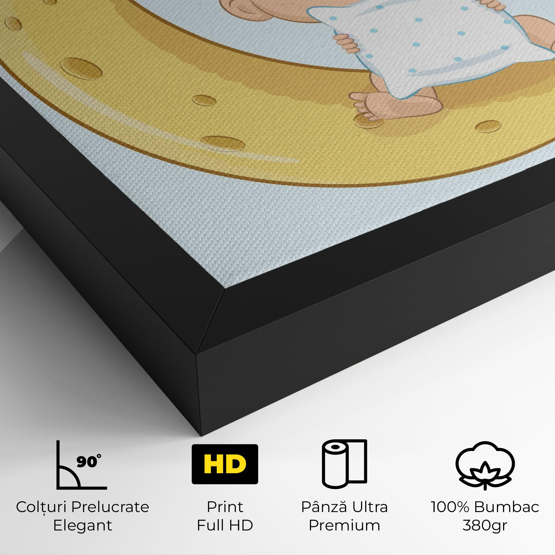 Tablou Canvas Baby On Moon mockup 4