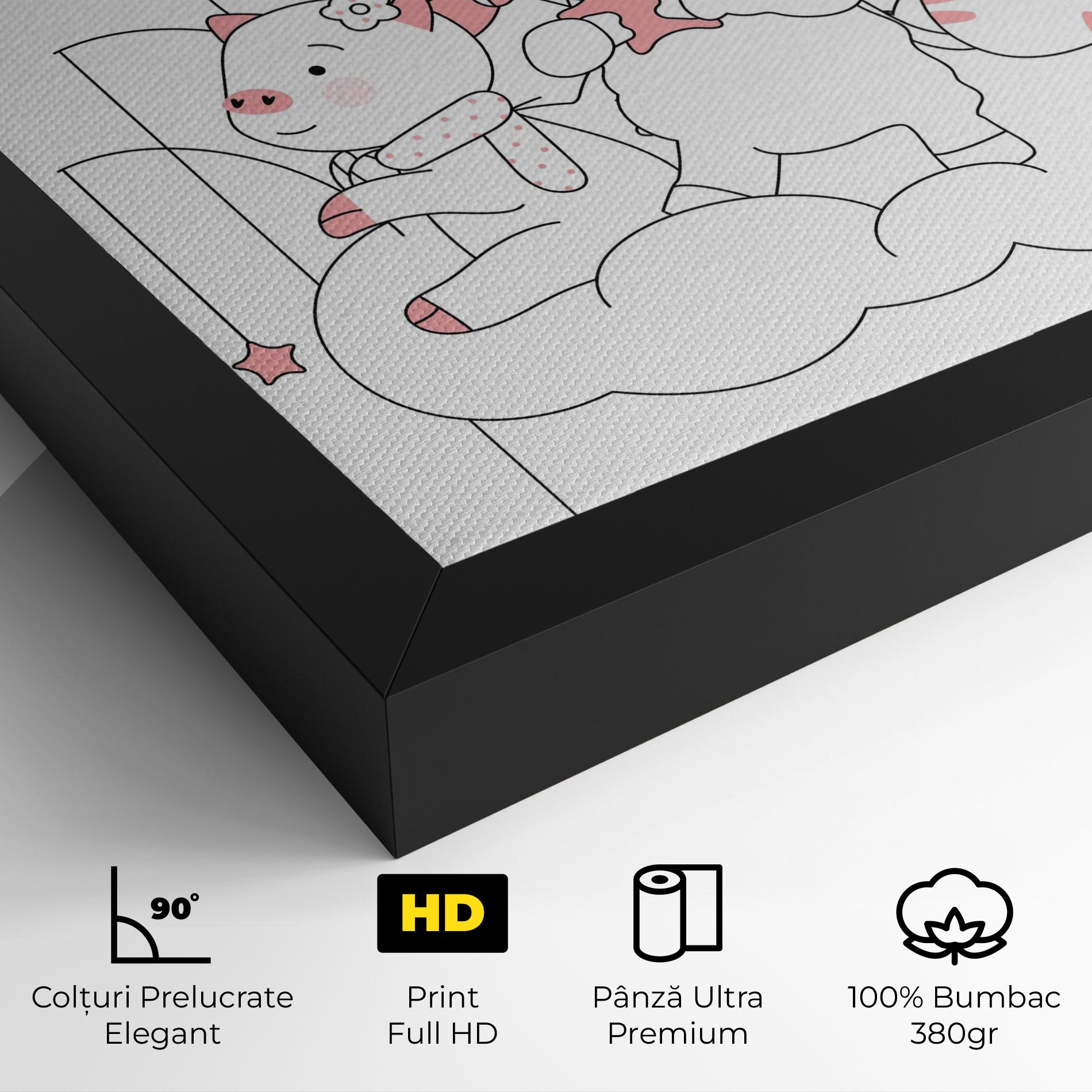 Tablou Canvas Be Happy Day mockup 4