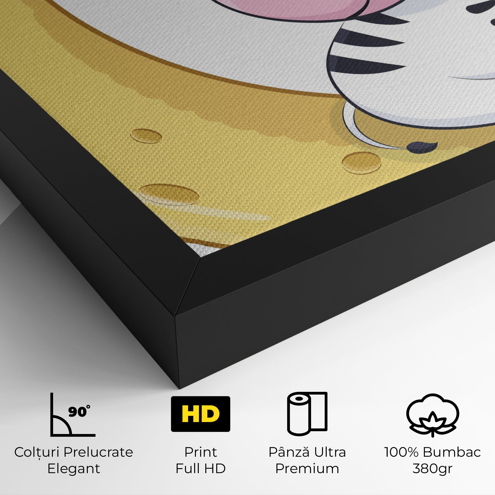 Cute Zebra Moon mockup 4