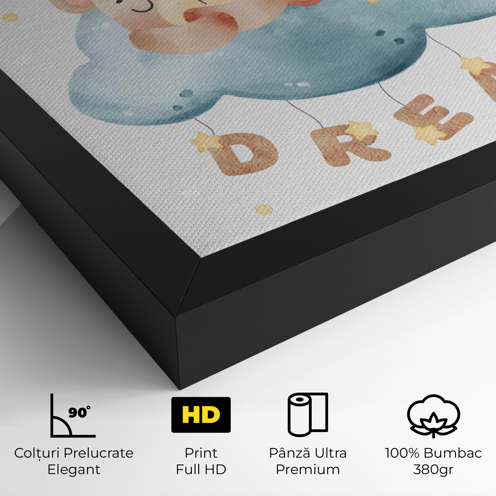 Tablou Canvas Dream Sleepy Bear mockup 4