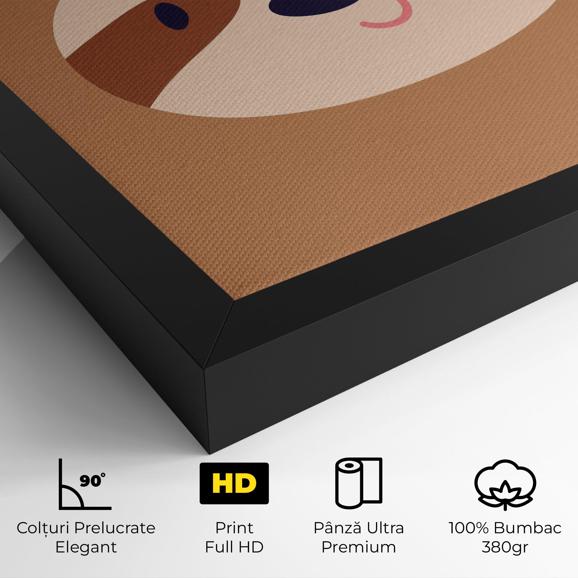 Tablou Canvas Sloth Face Portrait mockup 4