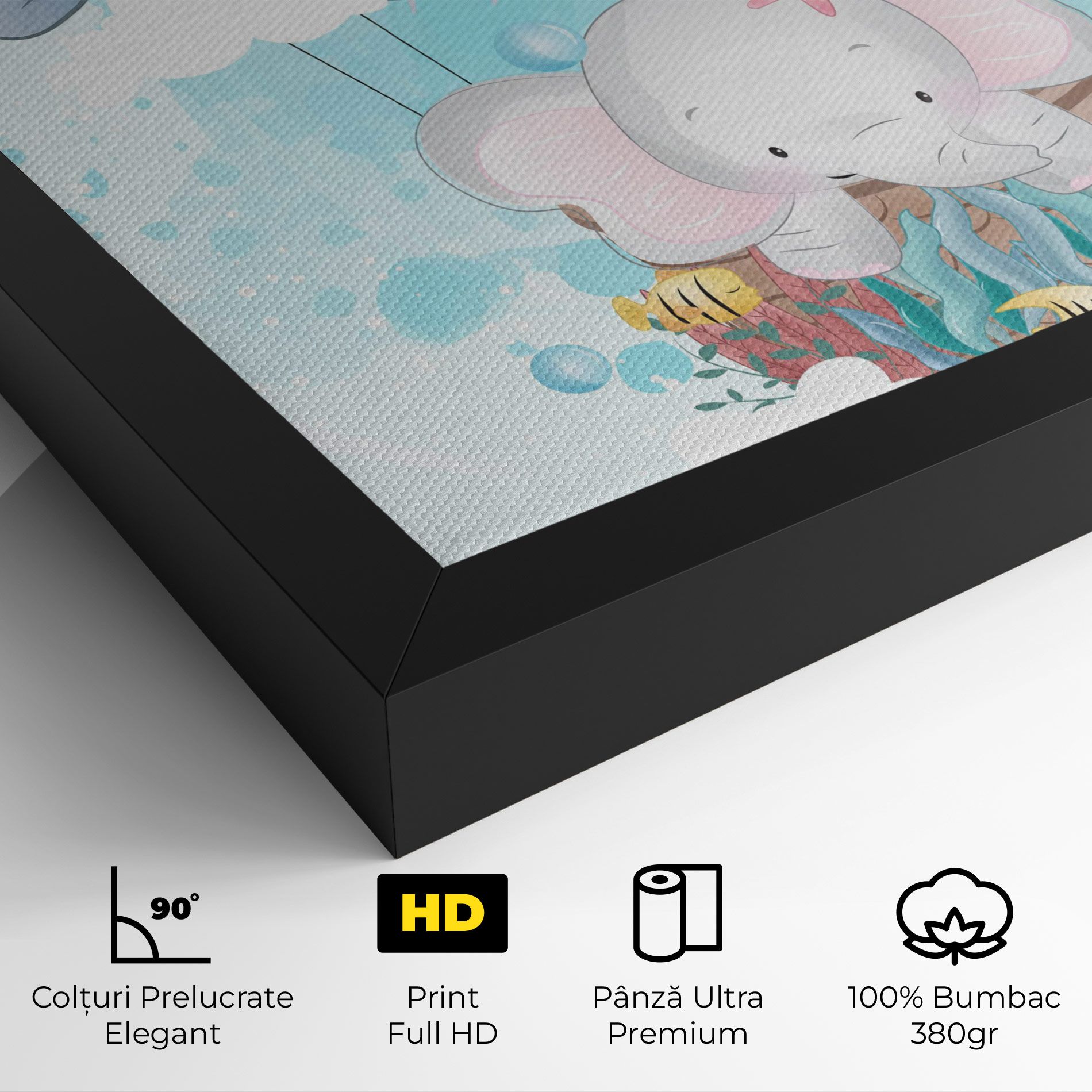 Swiming Elephant mockup 4