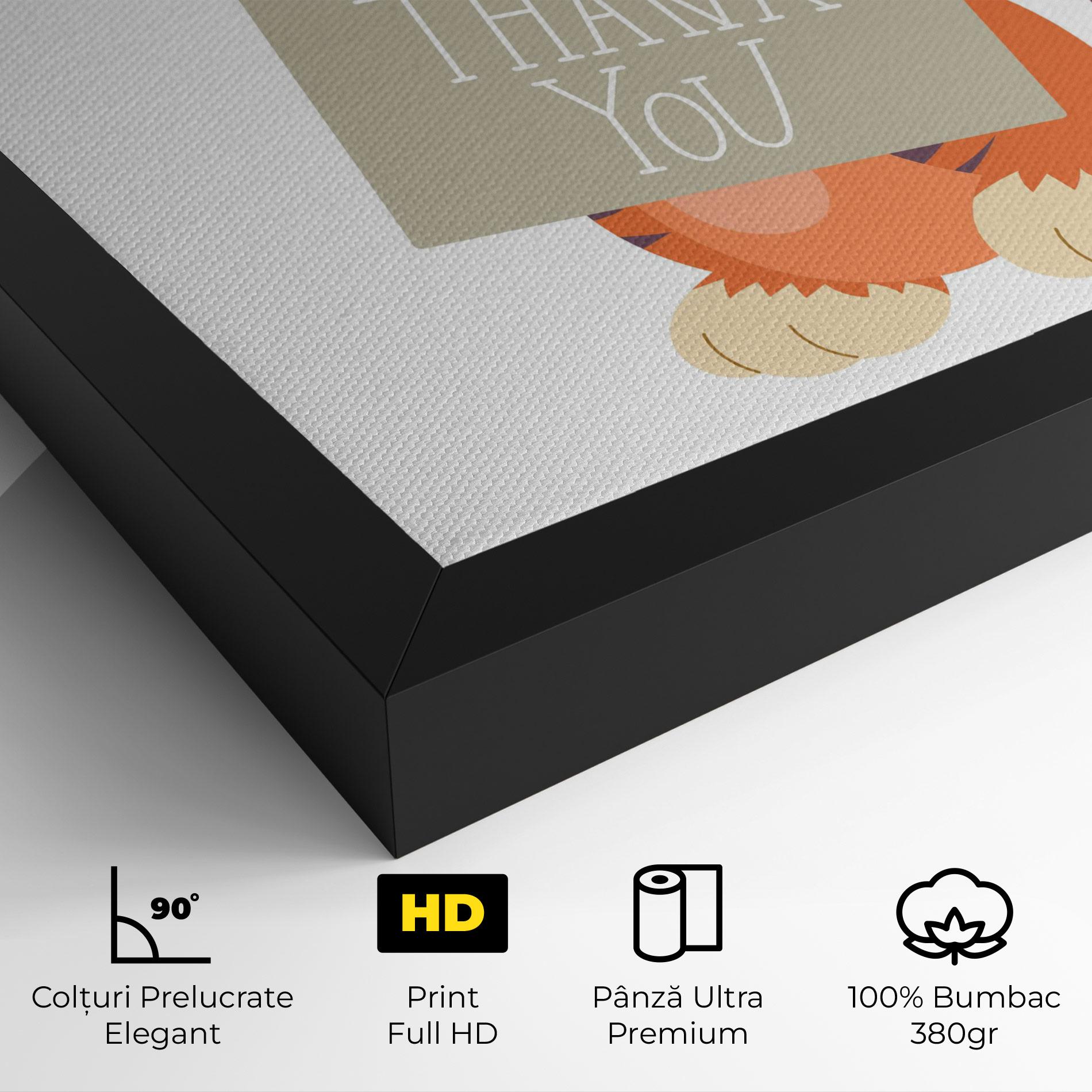 Tablou Canvas Tiger Thank U mockup 4