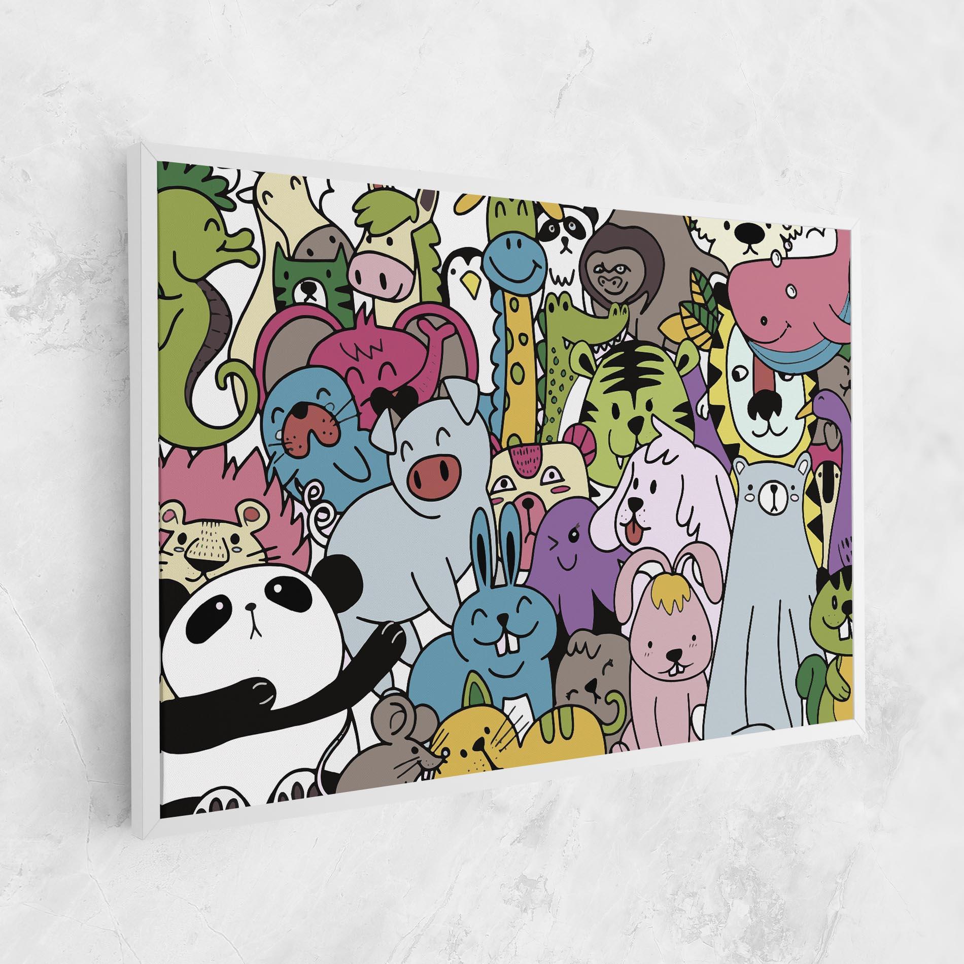 Tablou Canvas Animals Cartoon mockup 1