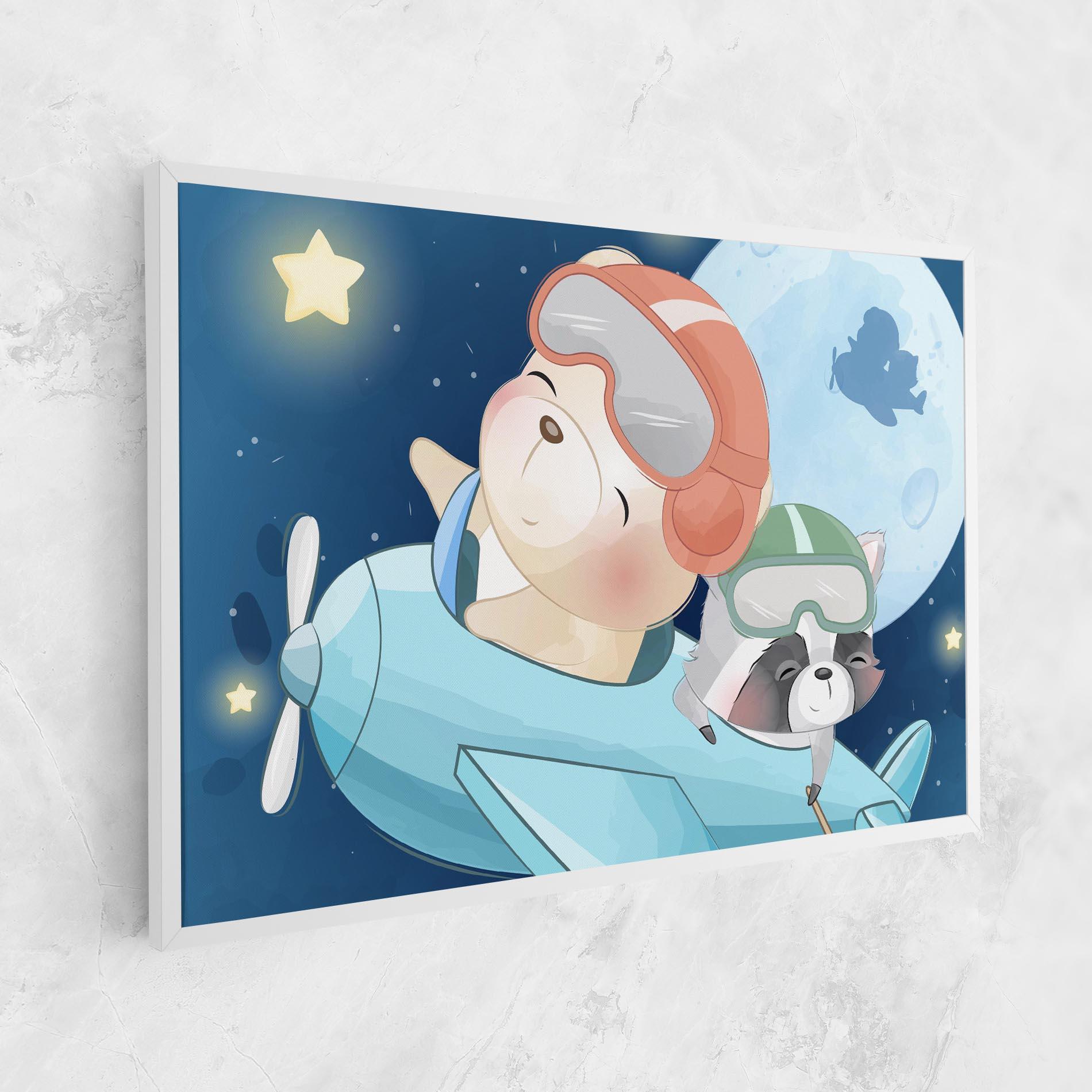 Tablou Canvas Bear Flying Star mockup 1