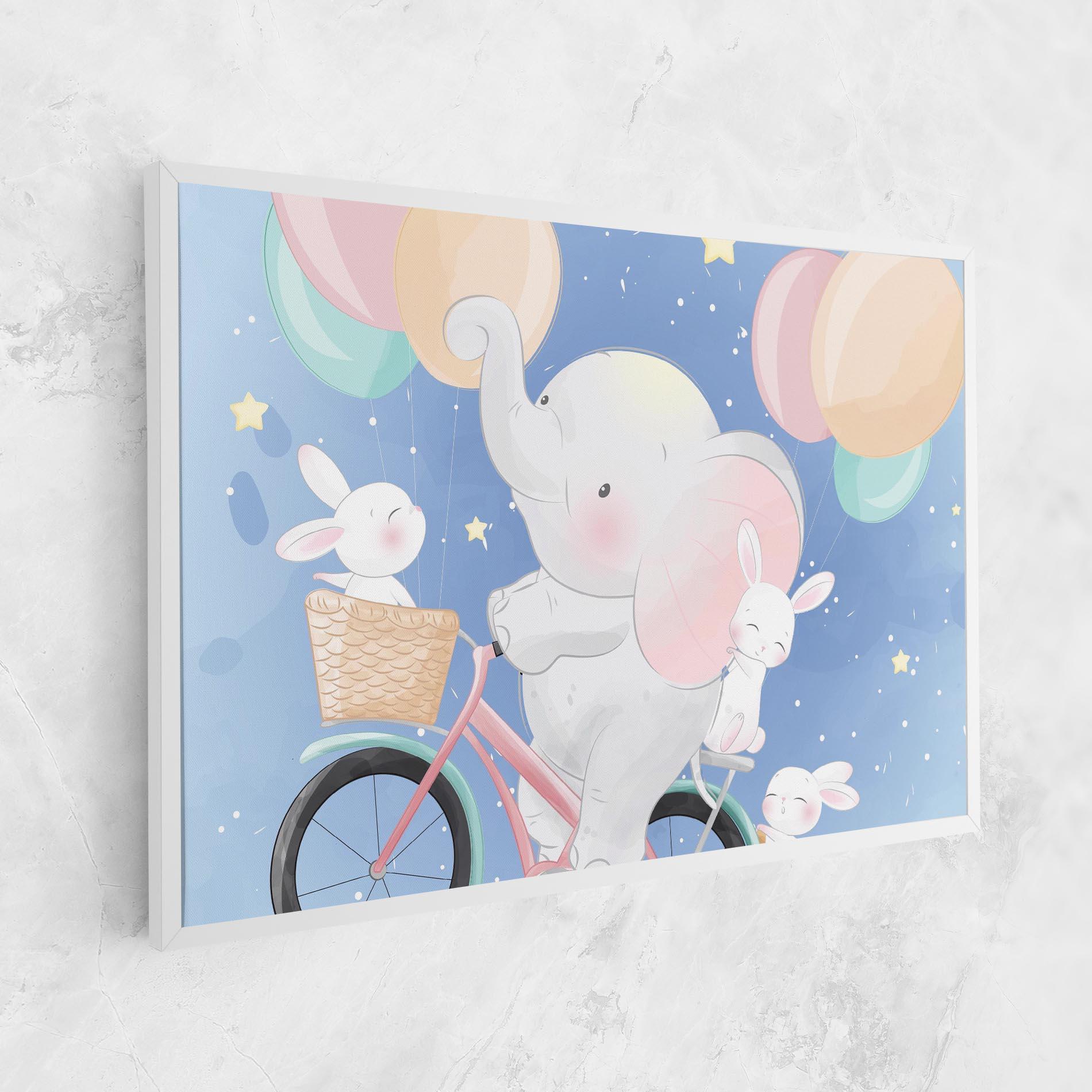 Tablou Canvas Bike Elephant mockup 1