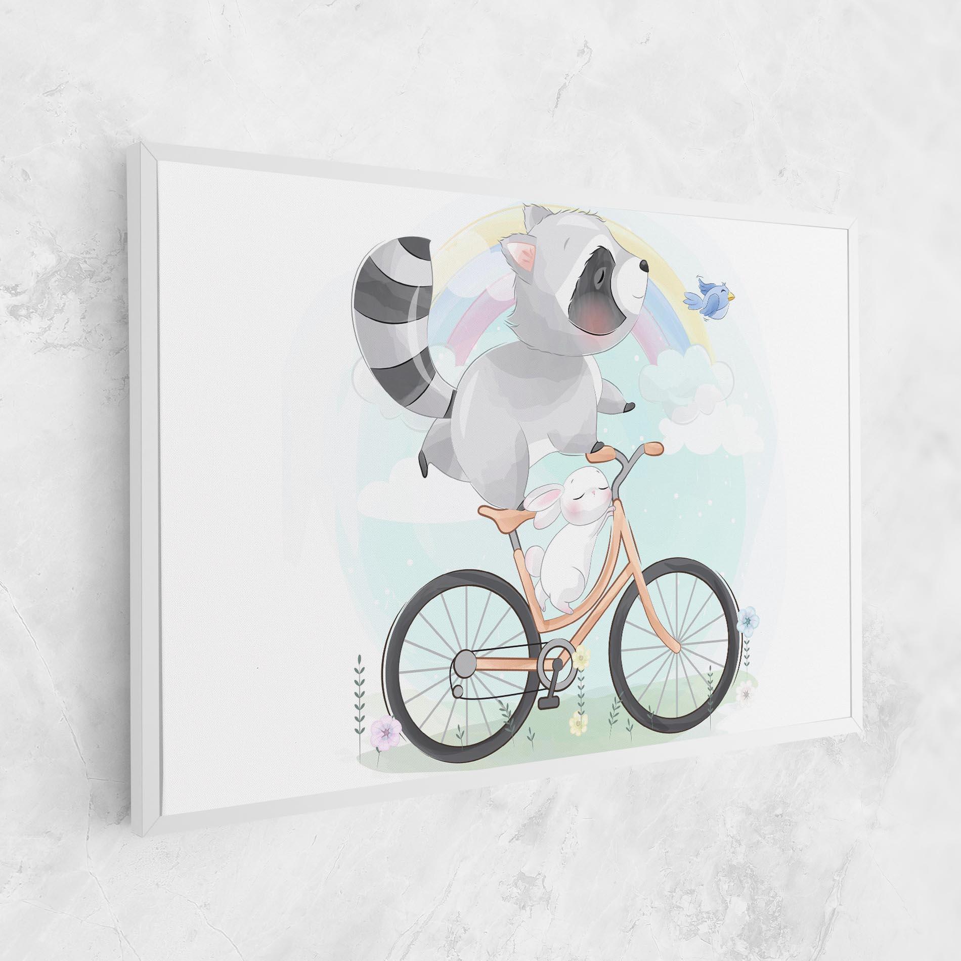 Tablou Canvas Bike Ride Animal mockup 1