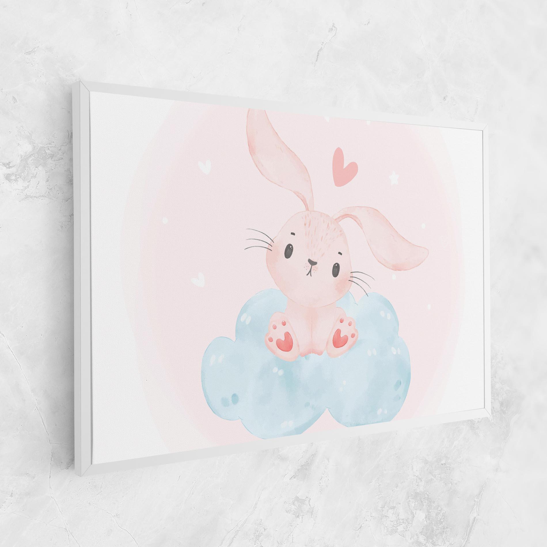 Tablou Canvas Cloud Pink Bunny mockup 1