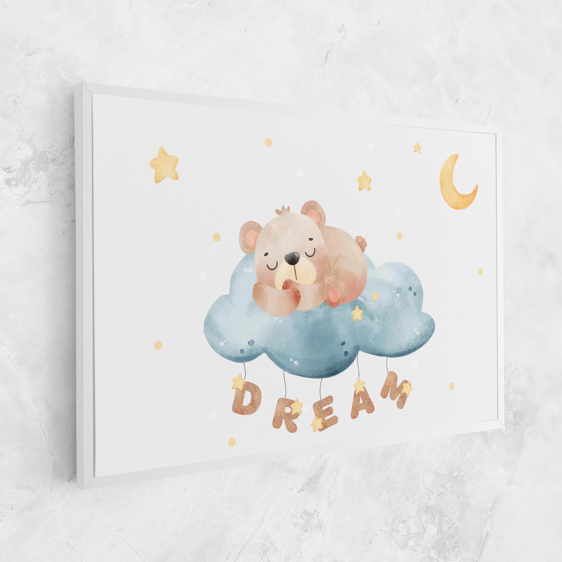 Tablou Canvas Dream Sleepy Bear mockup 1